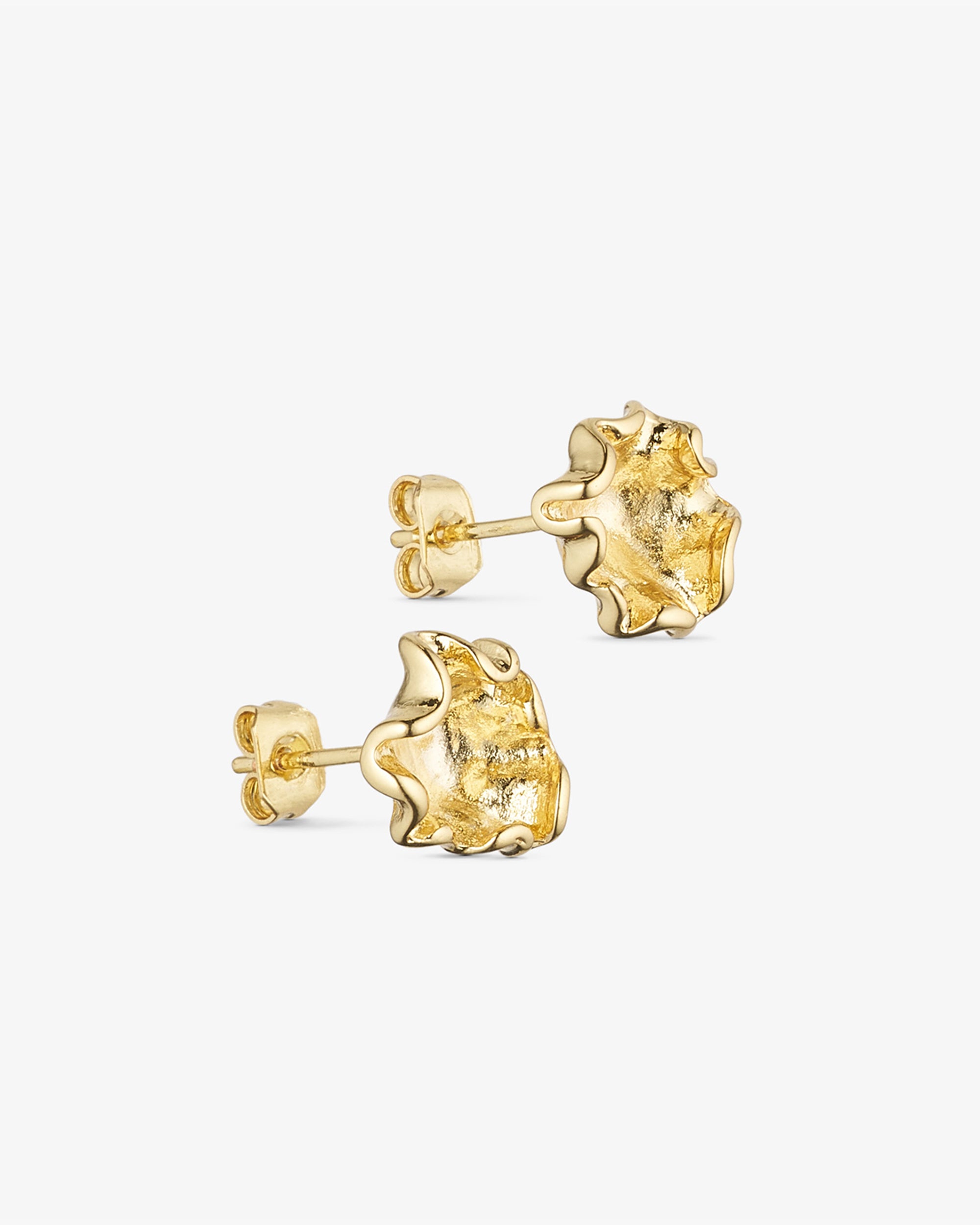 Vega Stud Earrings - 18 carat gold plated