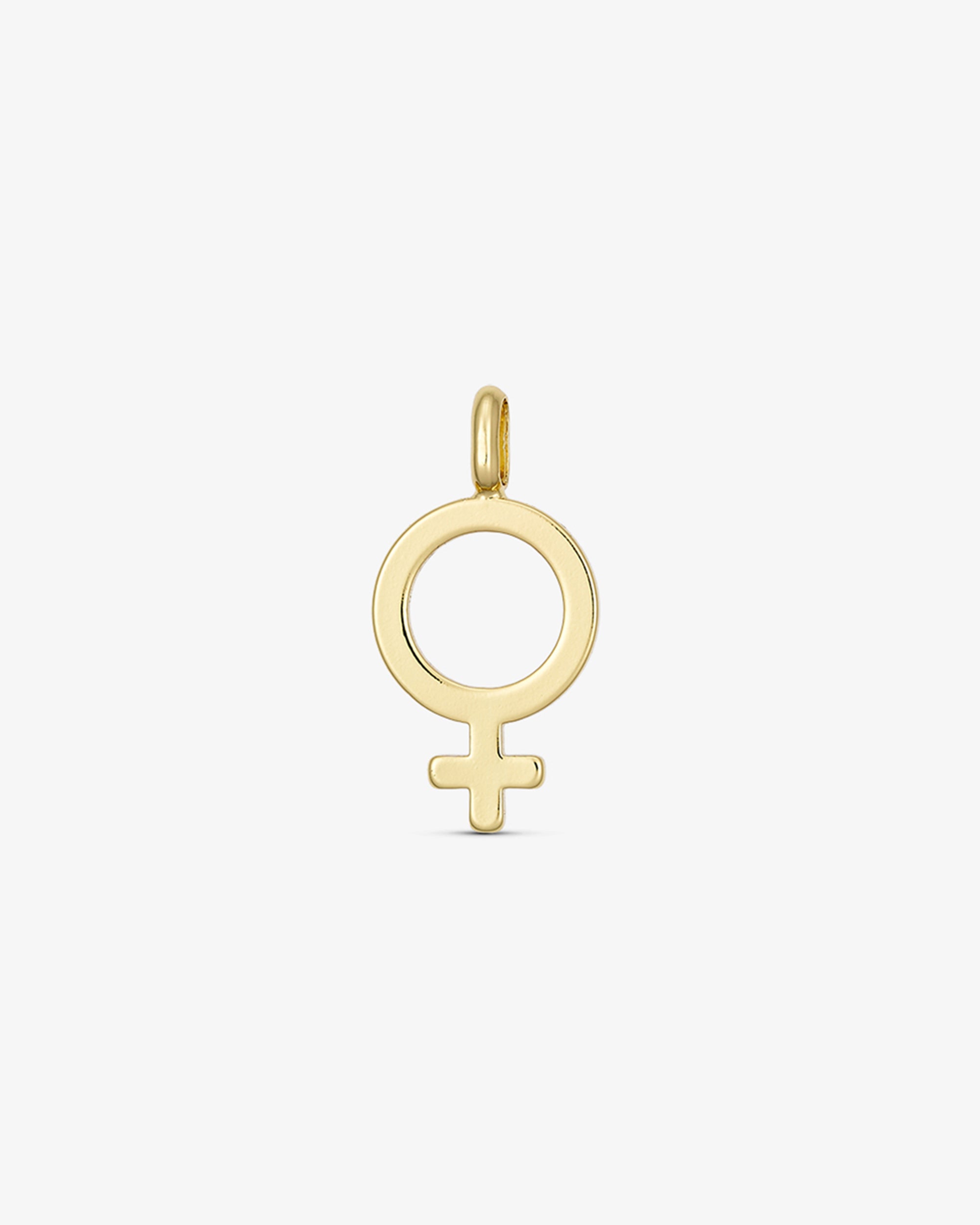 Venus Vedhæng med kvindetegn - 18 karat forgyldt