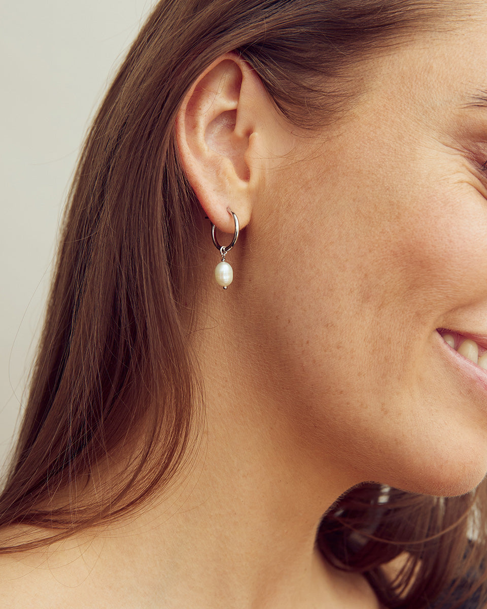 Lea Earrings SMALL - Silver plated