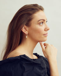 Lea Perle Øreringe Lille - Sølvbelagt