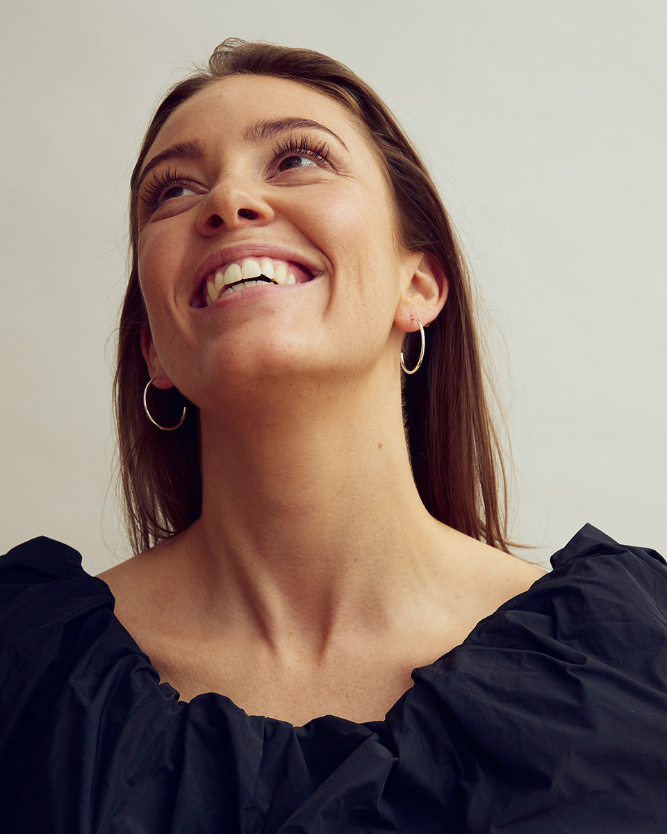 Saga Örhängen LARGE - Silverpläterade