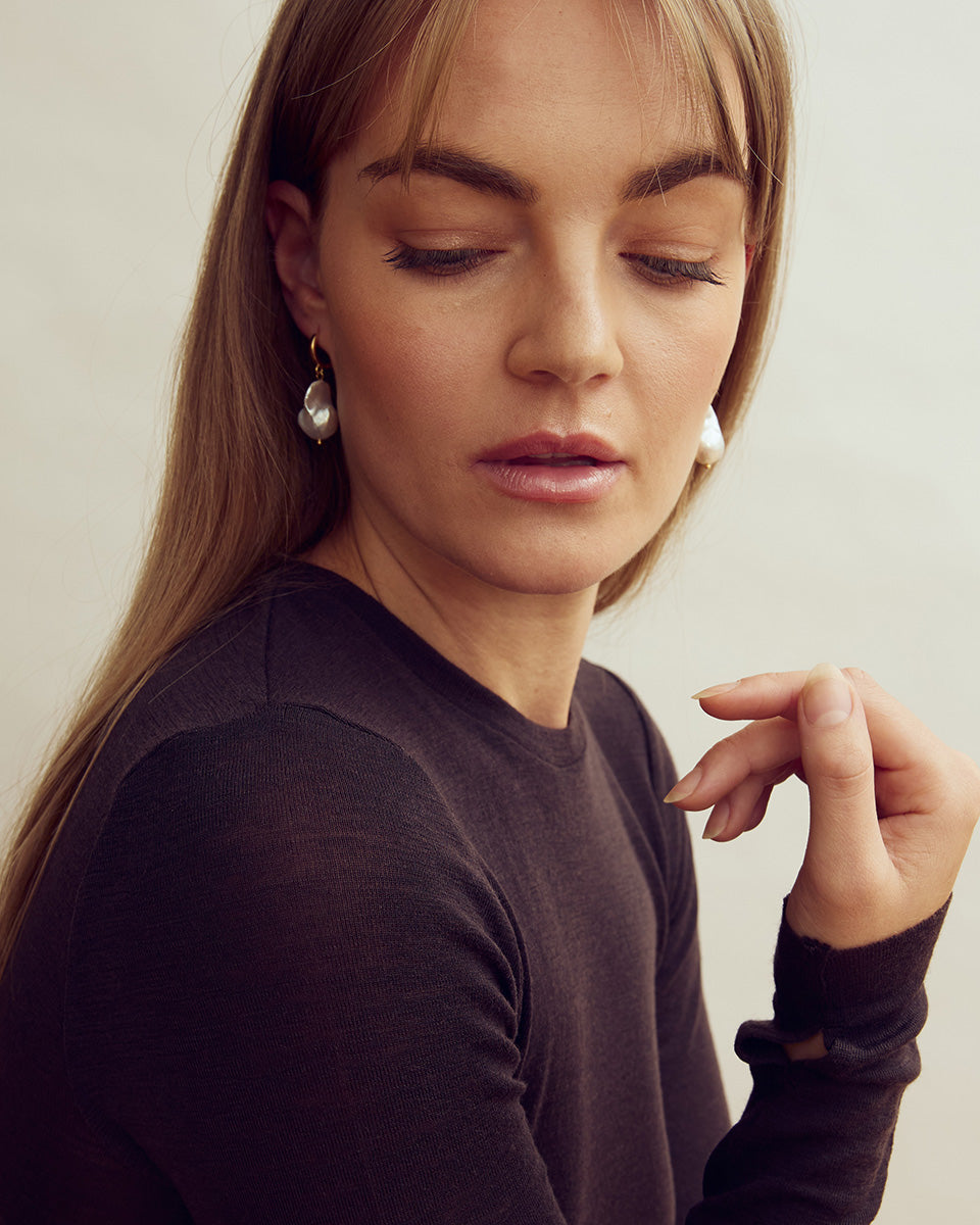 Norma Earrings - 18 carat gold-plated