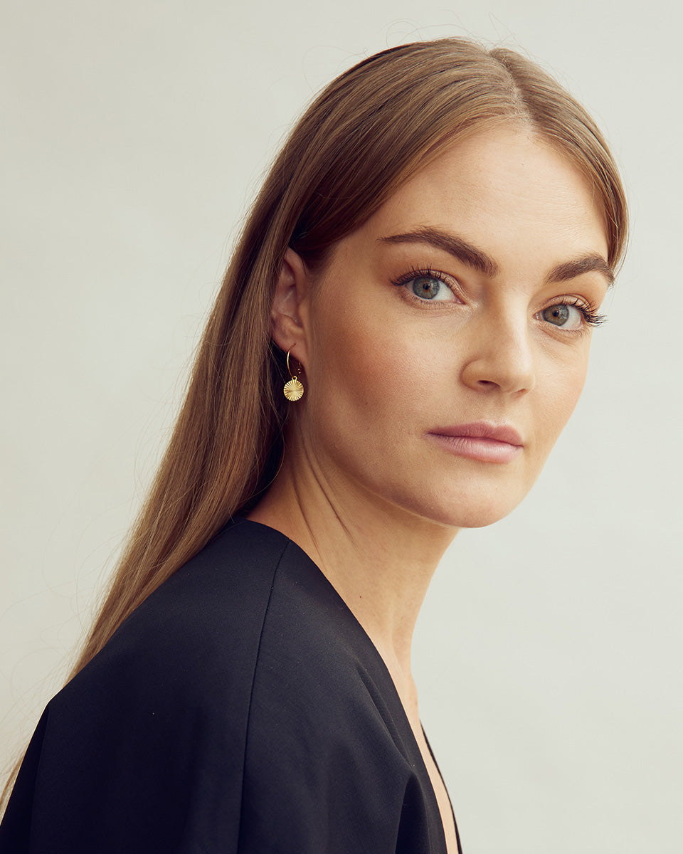 Scarlett Hoop Øreringe - 18 karat forgyldt