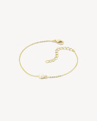 Isola Perle Armbånd - Zirkonia - Forgyldt