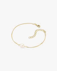 Lea Perle Armbånd - Forgyldt