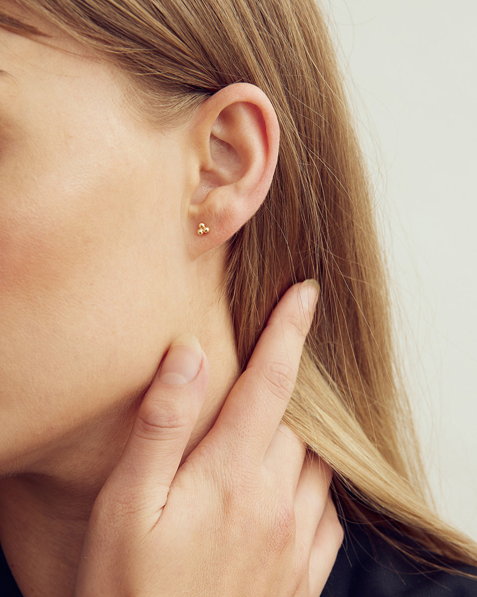 London Ørestikkere - 18 karat forgyldt