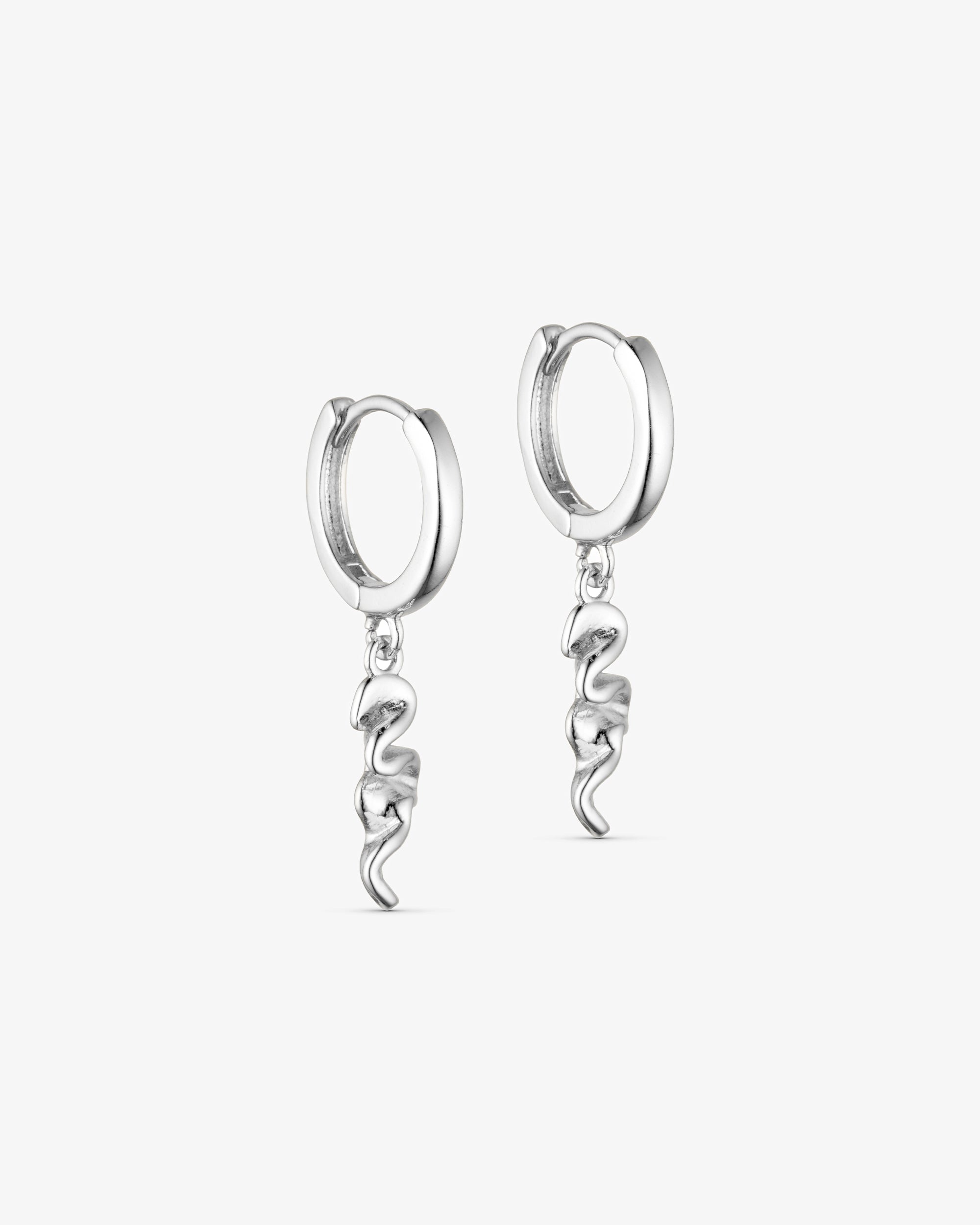 Caroline Hoop Øreringe - Sølvbelagt