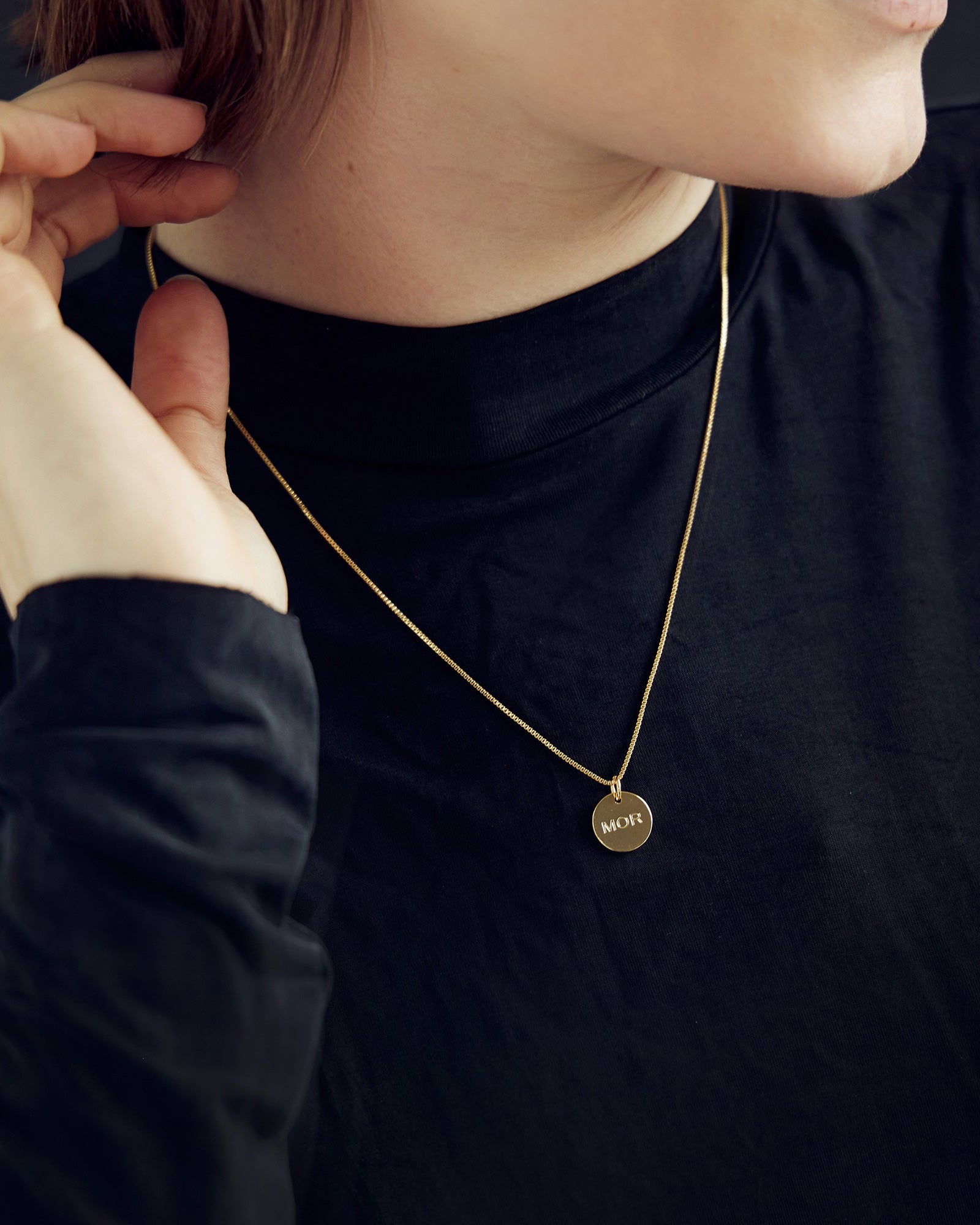 MOR Pendant - 18 carat gold-plated