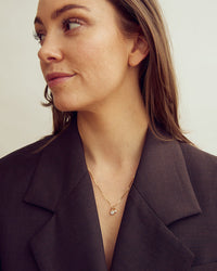 Lili Maria 'Mor Barn' Halskæde - Zirkonia - Forgyldt