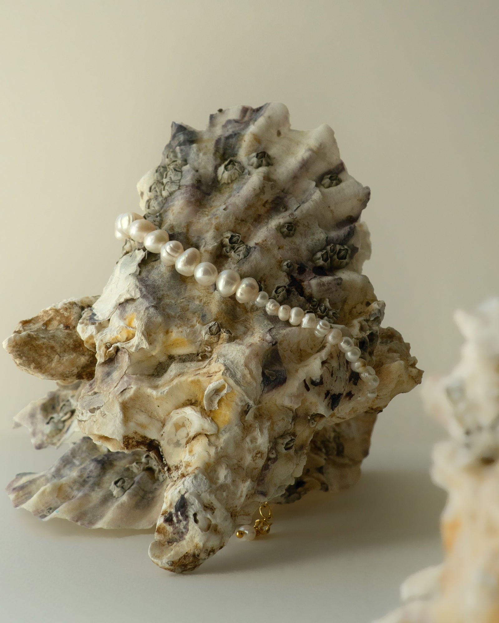 Vega Perle Armbånd - 18 karat forgyldt