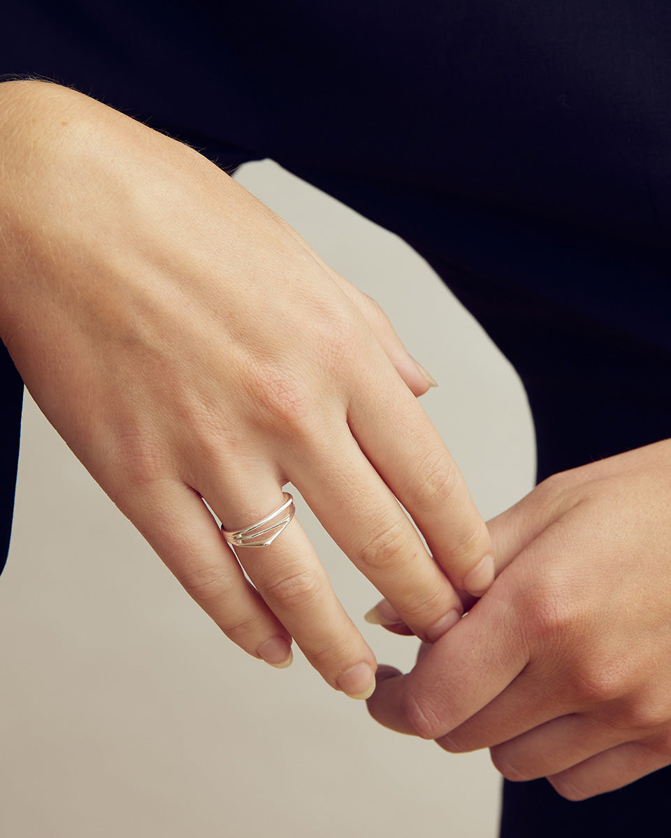 Gry Ring - Silver Plated