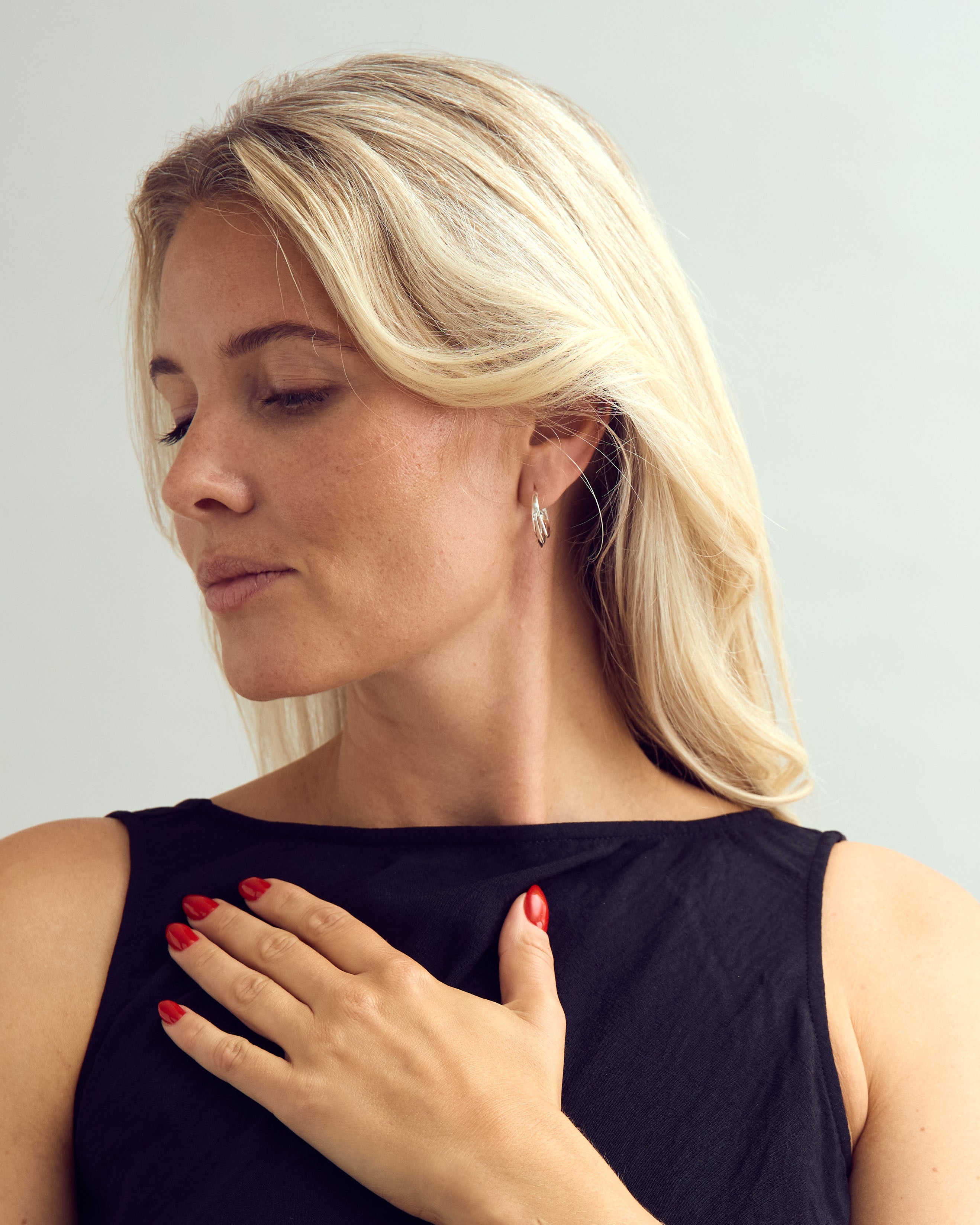 Gry Øreringe - Sølvbelagt