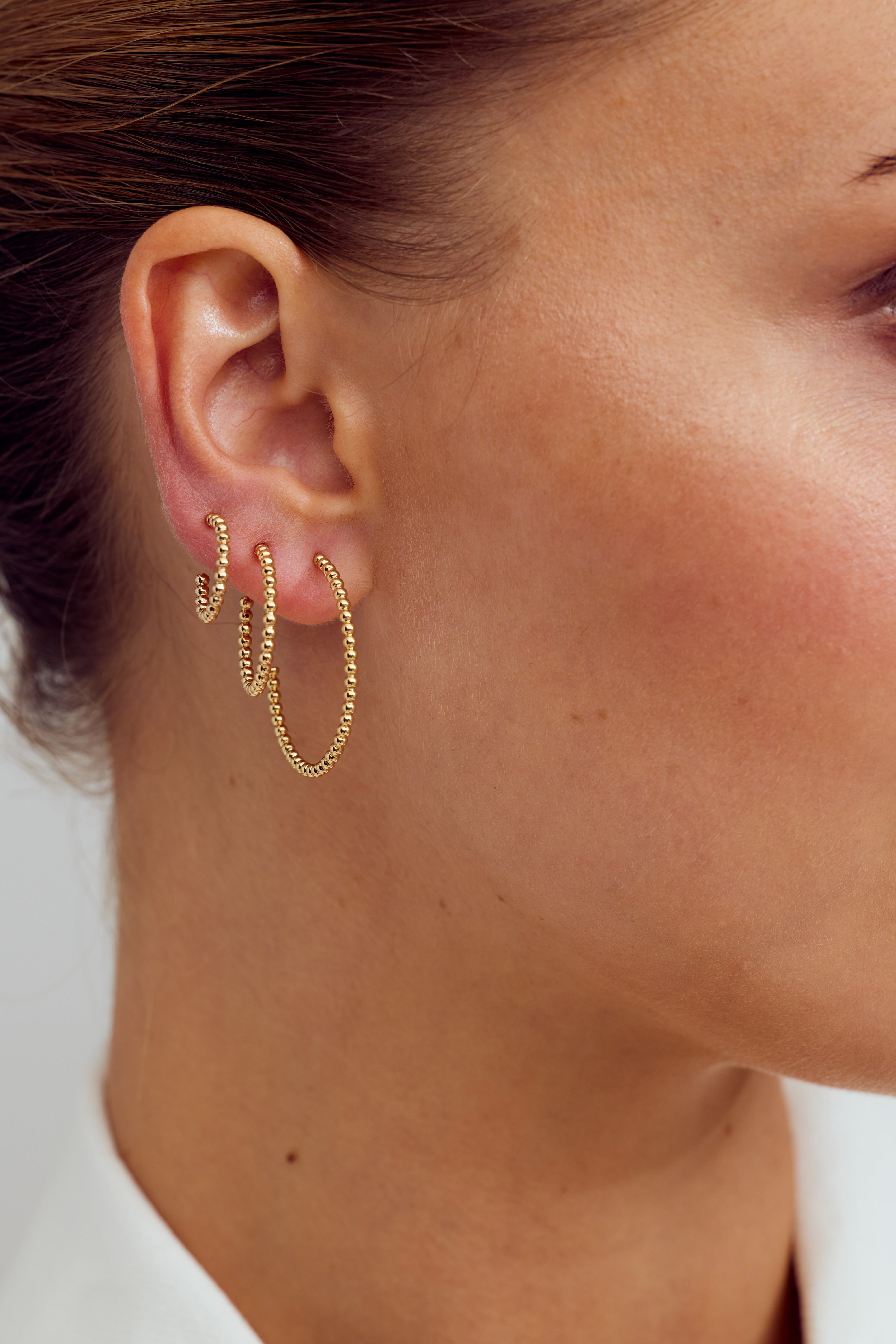 <tc>Jewelry set - Scarlett Necklace / Scarlett Earrings / Scarlett Ring - 18 carat gold plated</tc>