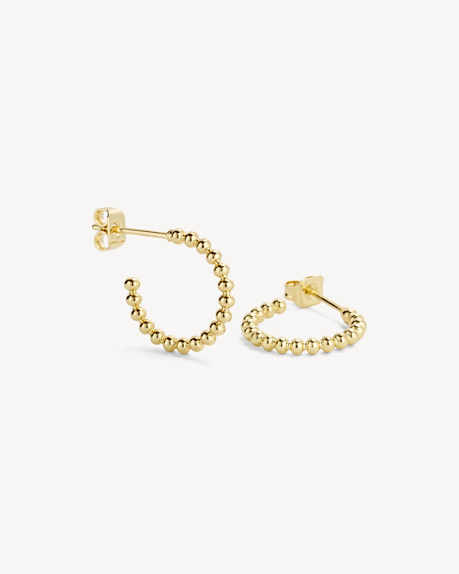 London Øreringe Lille Hoop - Forgyldt