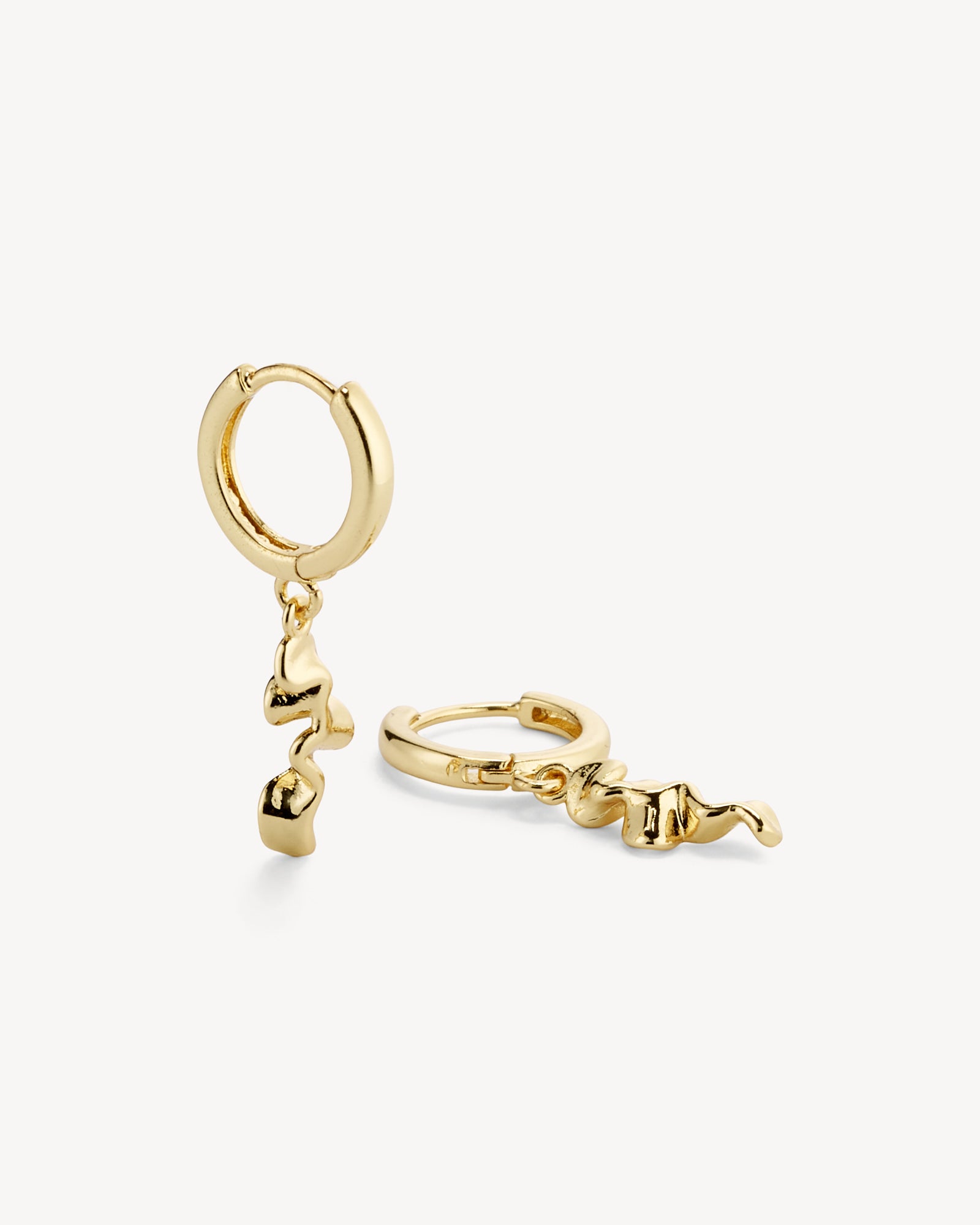 Caroline Hoop Øreringe - Forgyldt