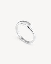 Elin Ring - Zirkonia - Sølvbelagt