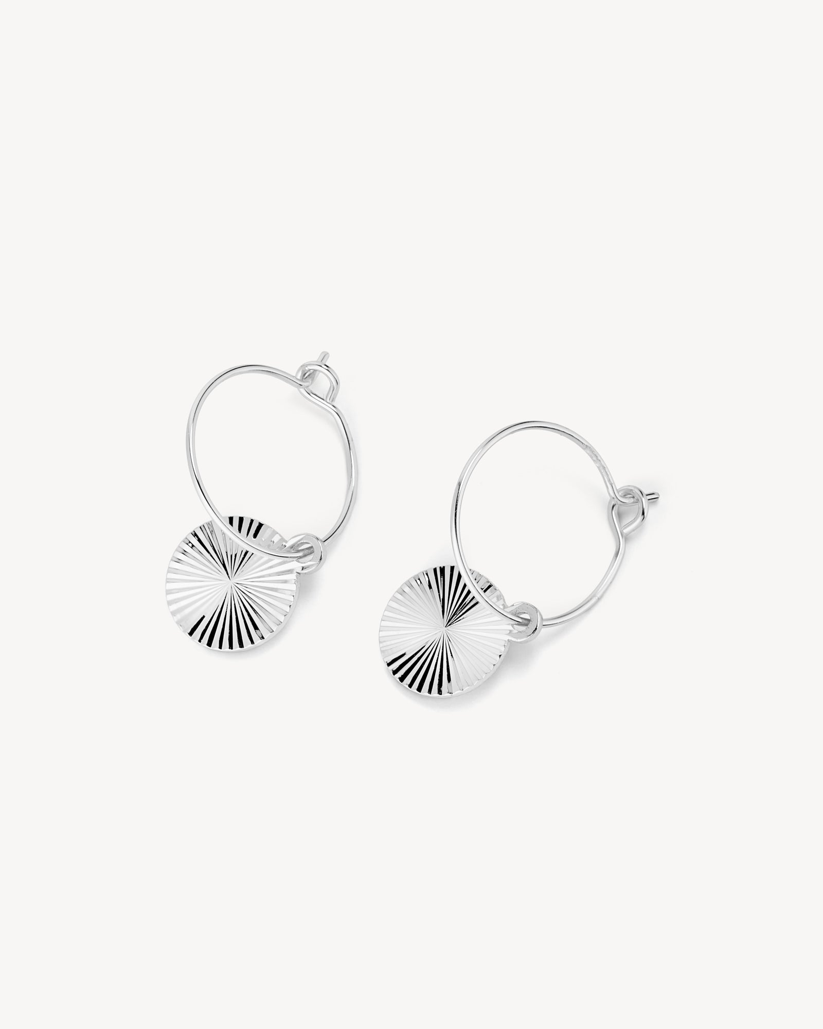Scarlett Hoop Øreringe - Sølvbelagt