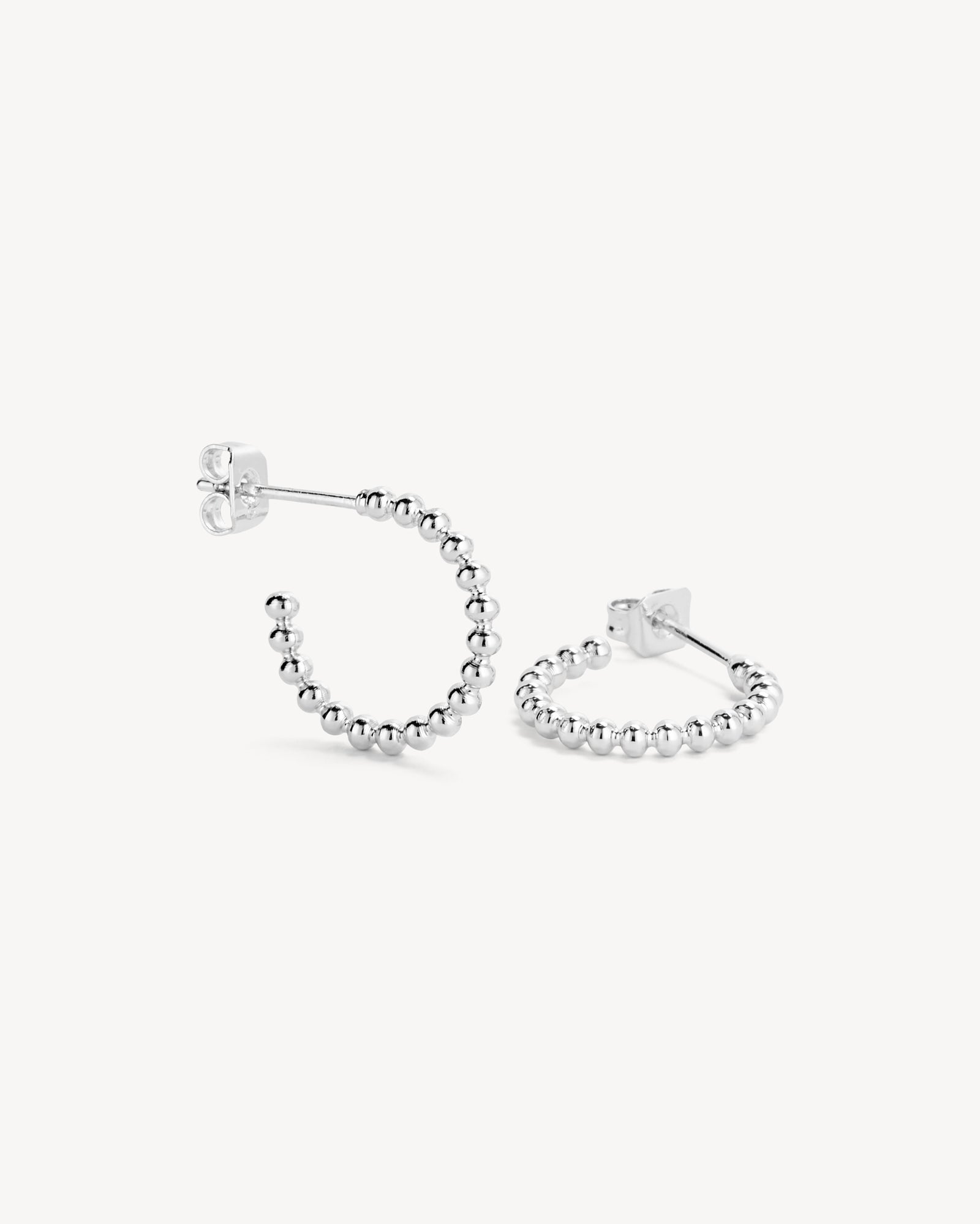 London Øreringe Lille Hoop - Sølvbelagt