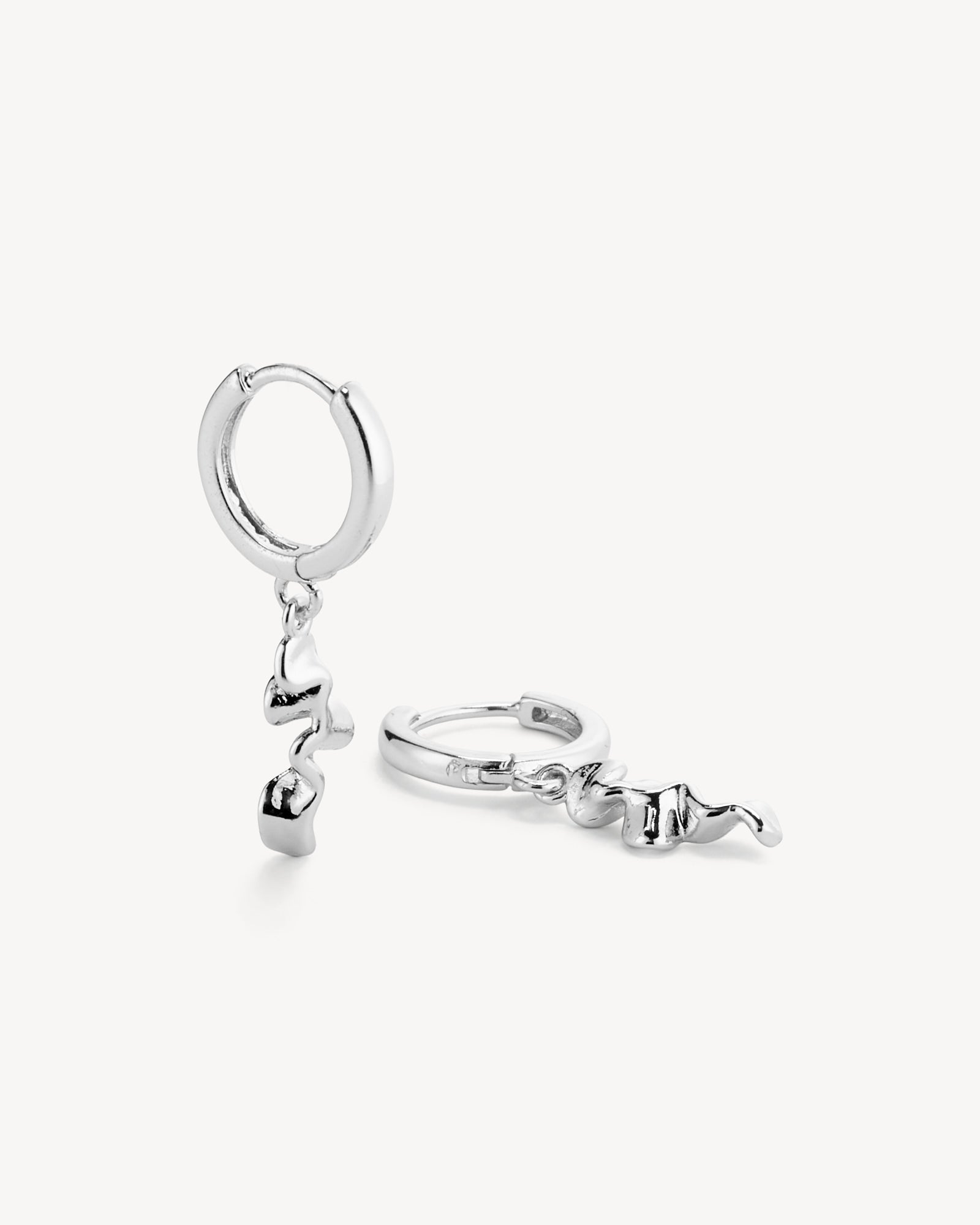 Caroline Hoop Øreringe - Sølvbelagt