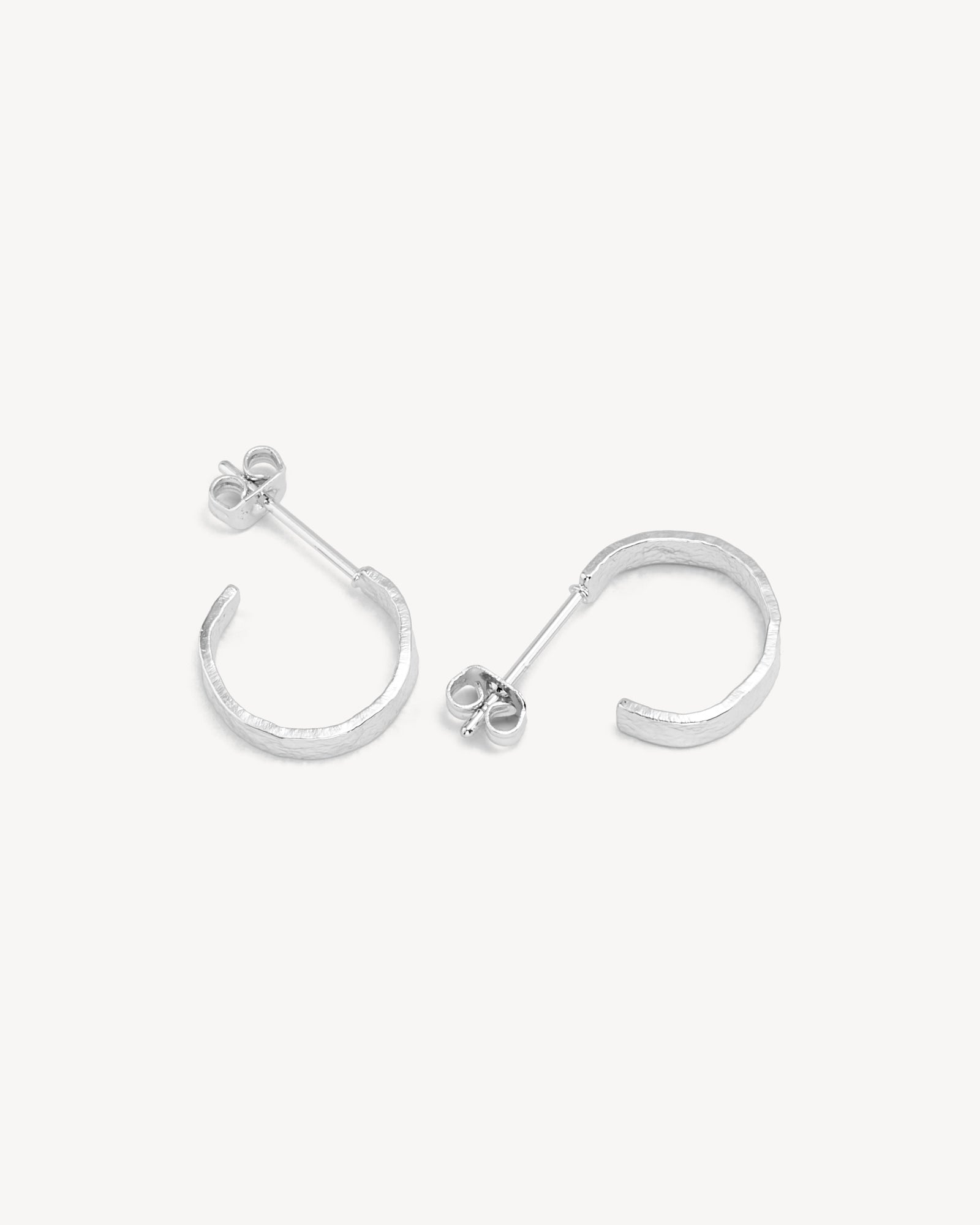 Dina Øreringe Lille Hoop - Sølvbelagt
