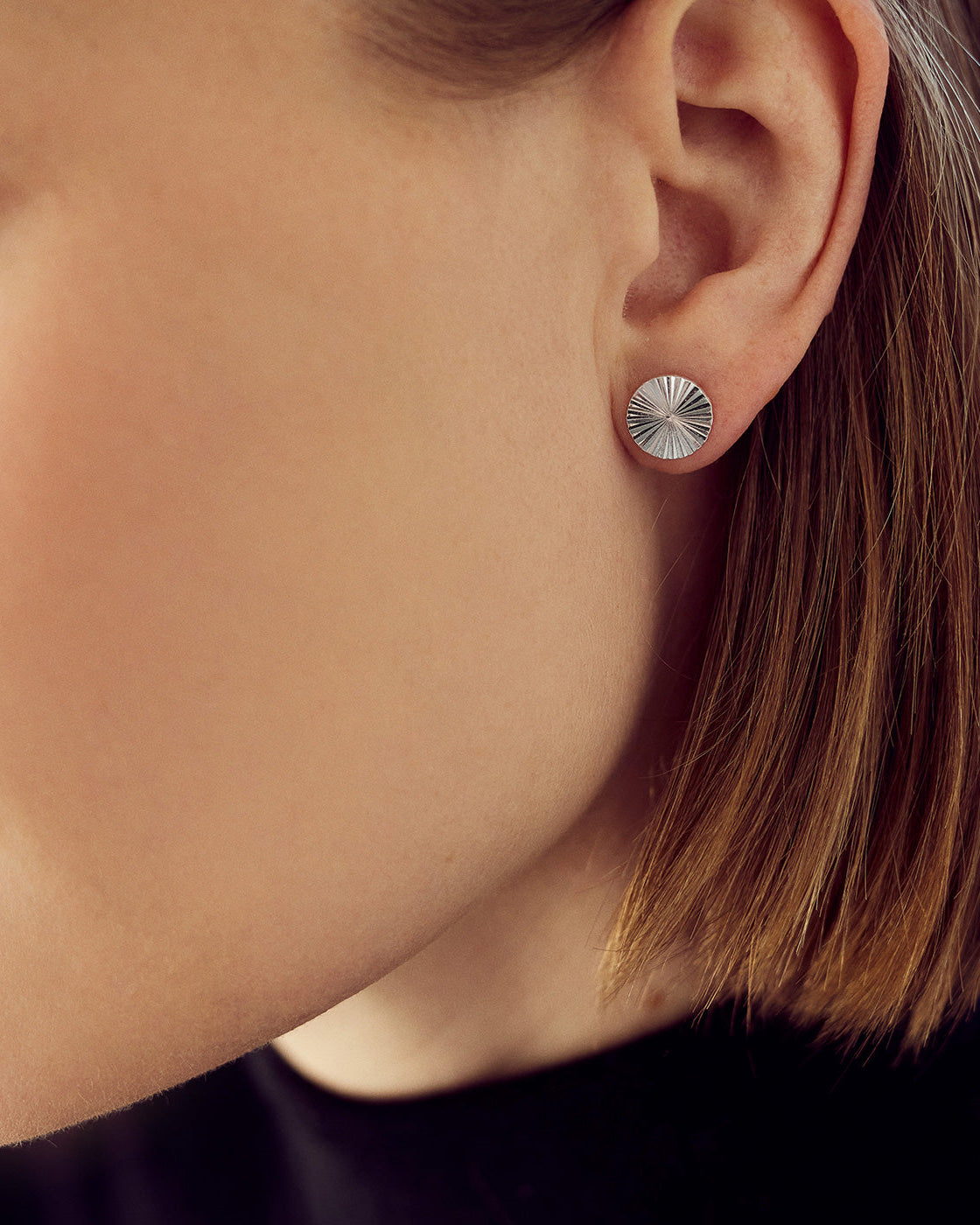 Scarlett Stud Örhängen LARGE - Silverpläterade