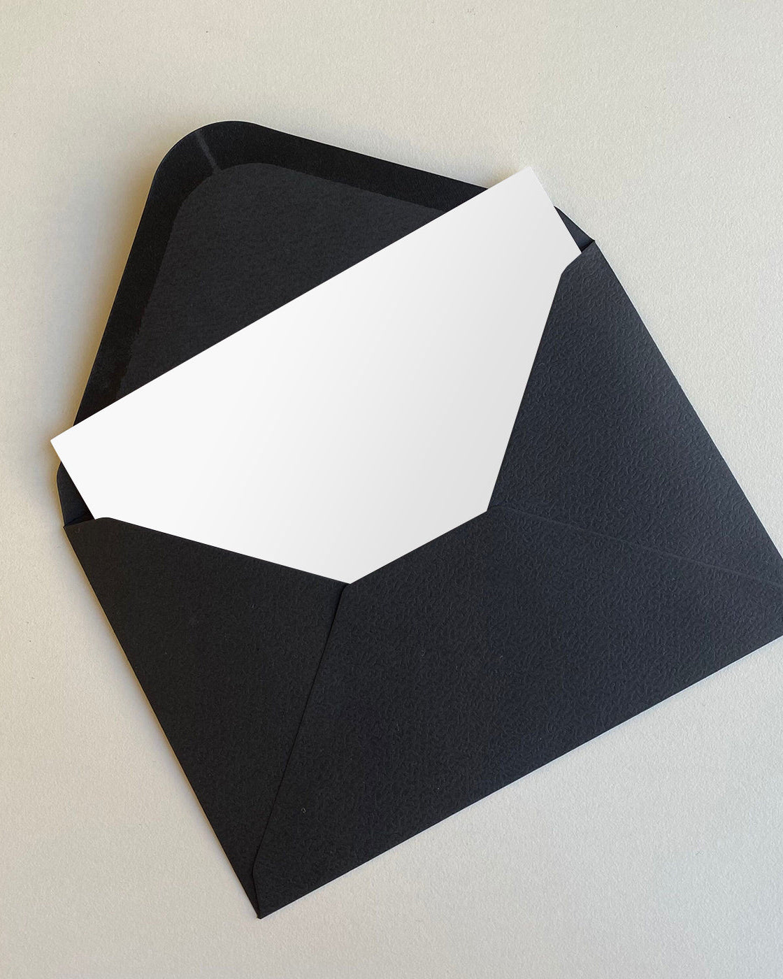 Gratulationskort med kuvert - Svart