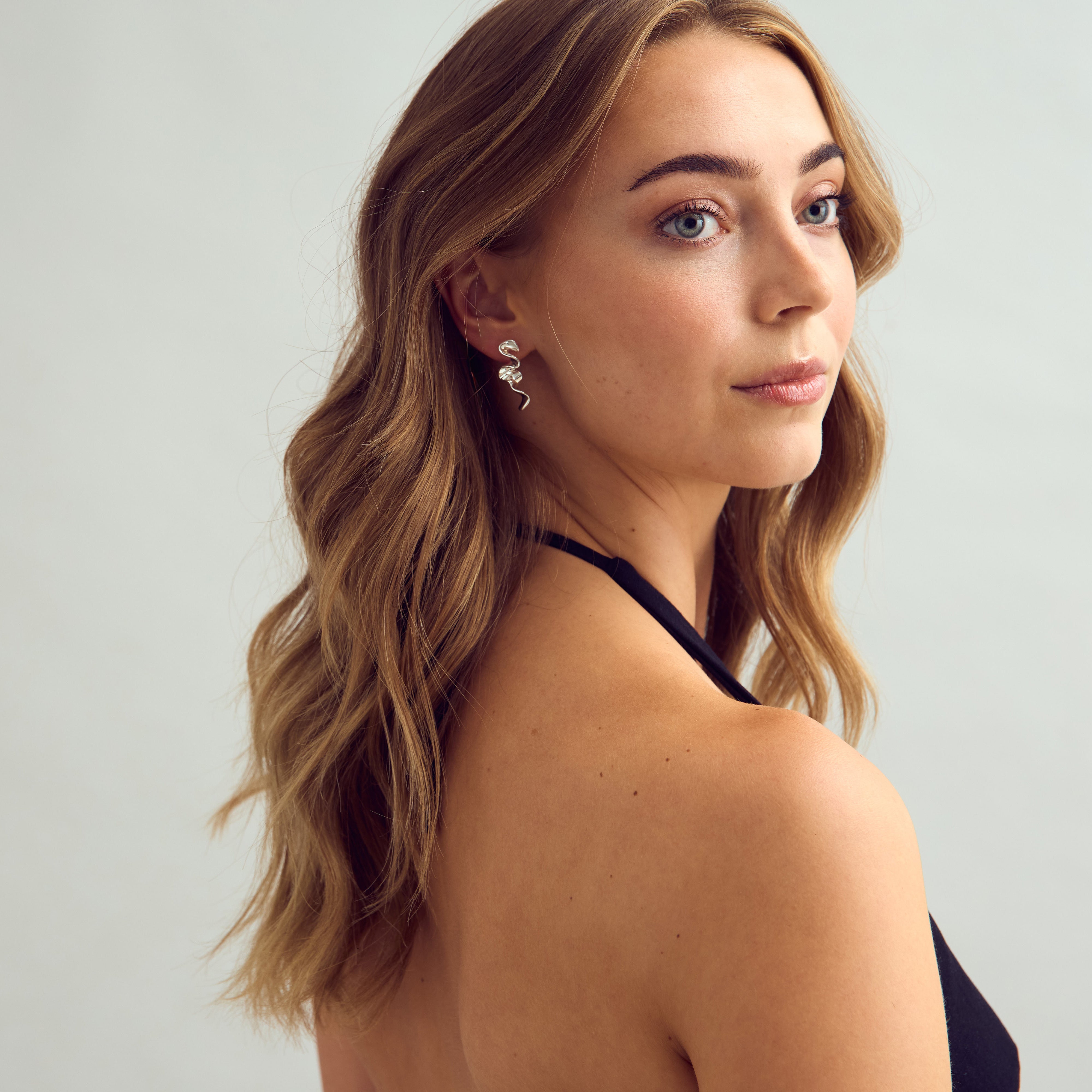 Vega Stud Earrings - 18 carat gold plated