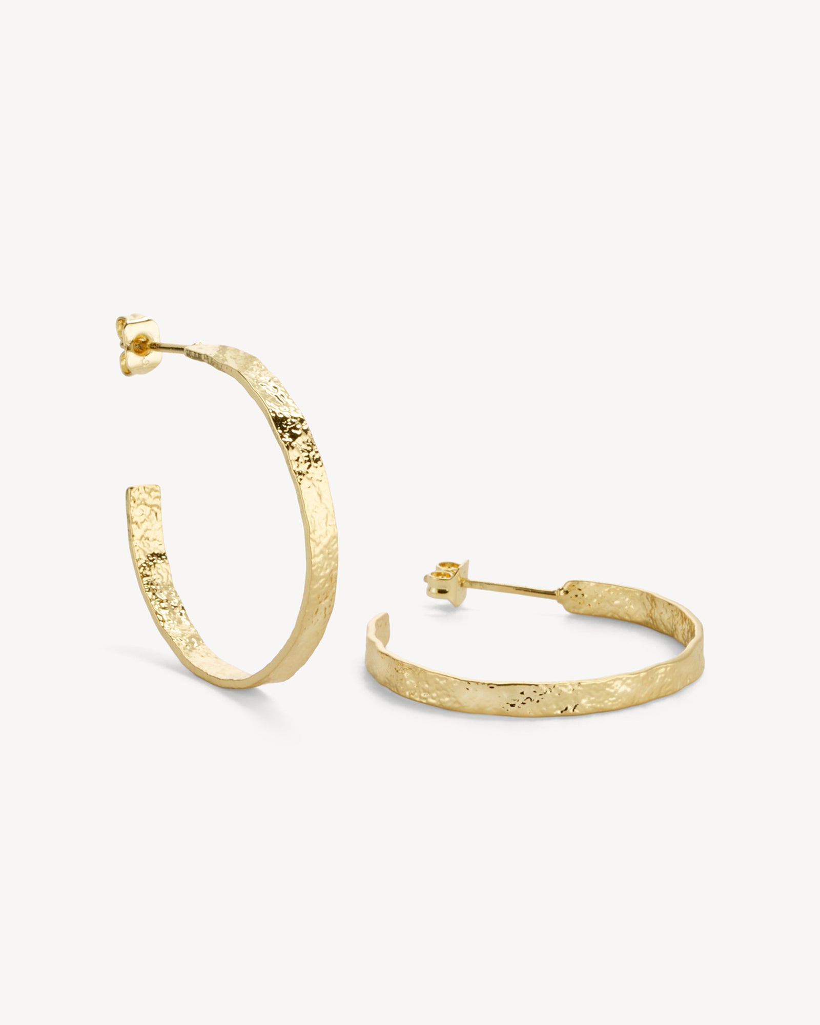 Dina Øreringe Stor Hoop - Forgyldt