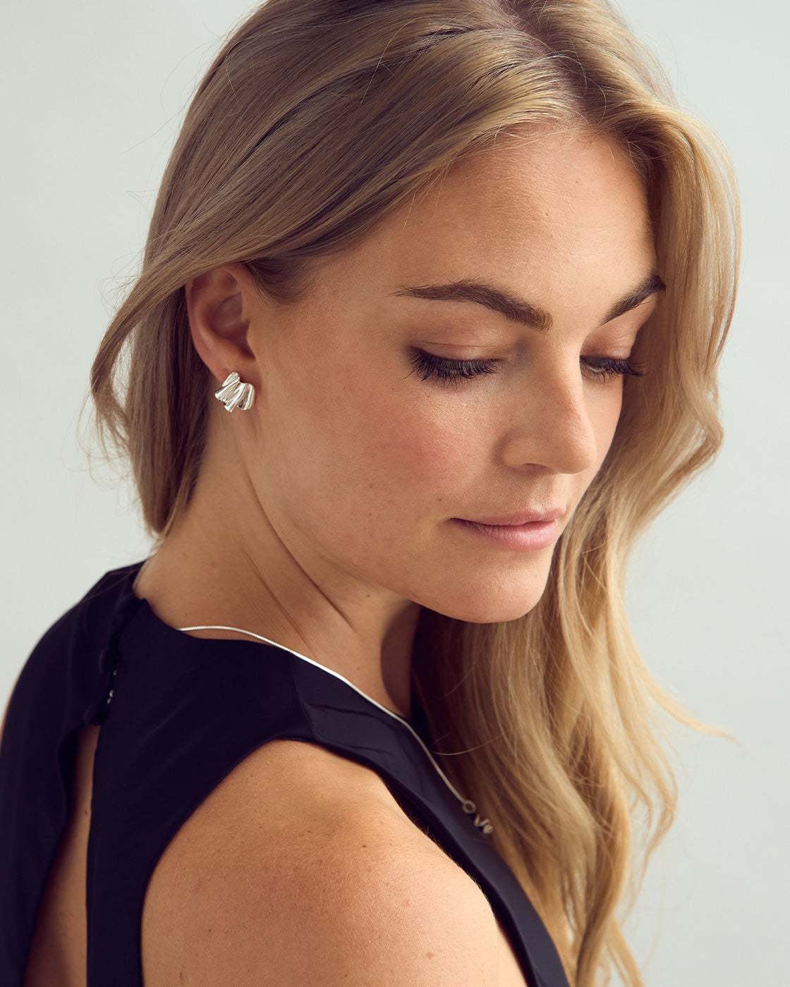 Frigg Øreringe Stor - Sølvbelagt