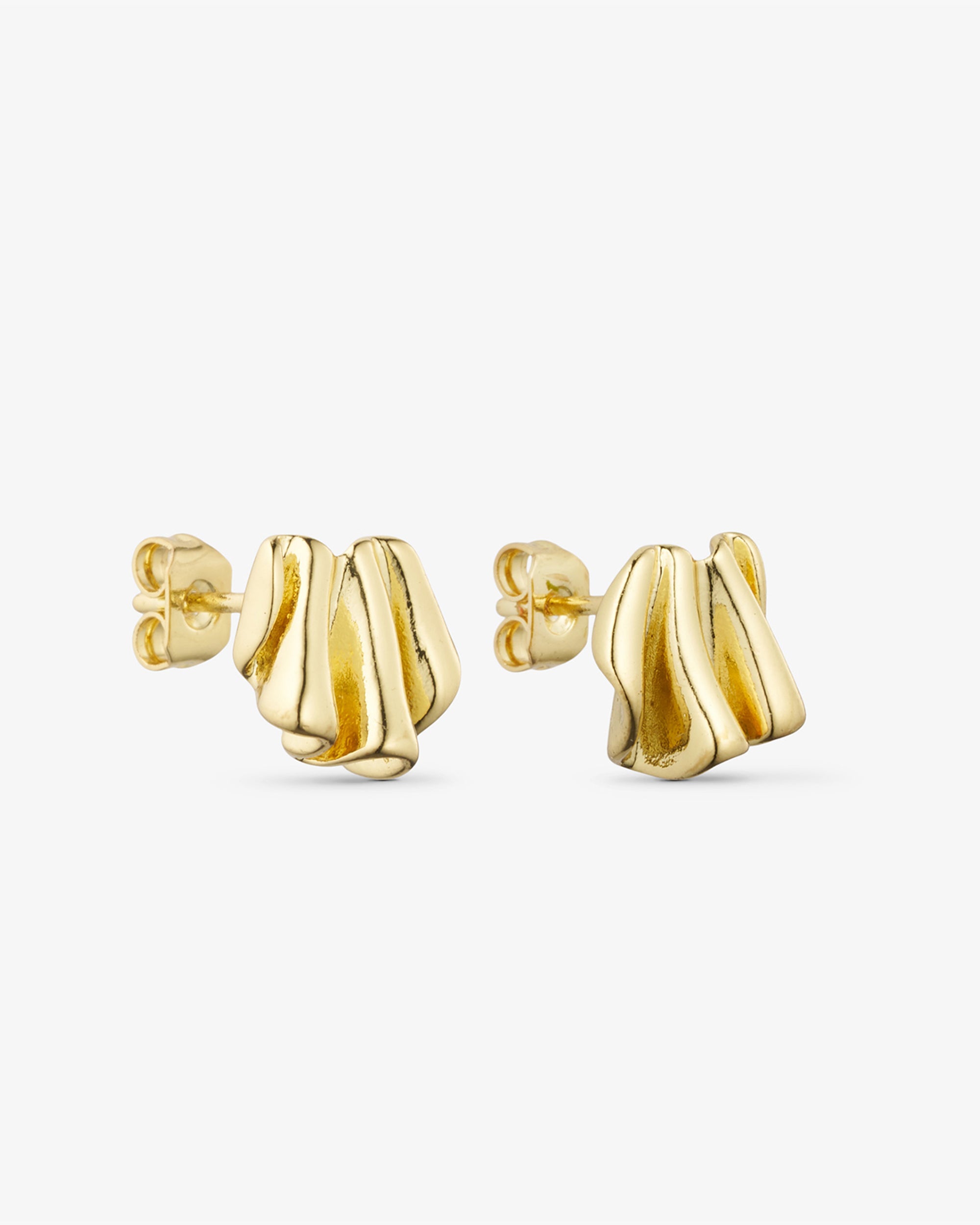Vega Stud Earrings - 18 carat gold plated