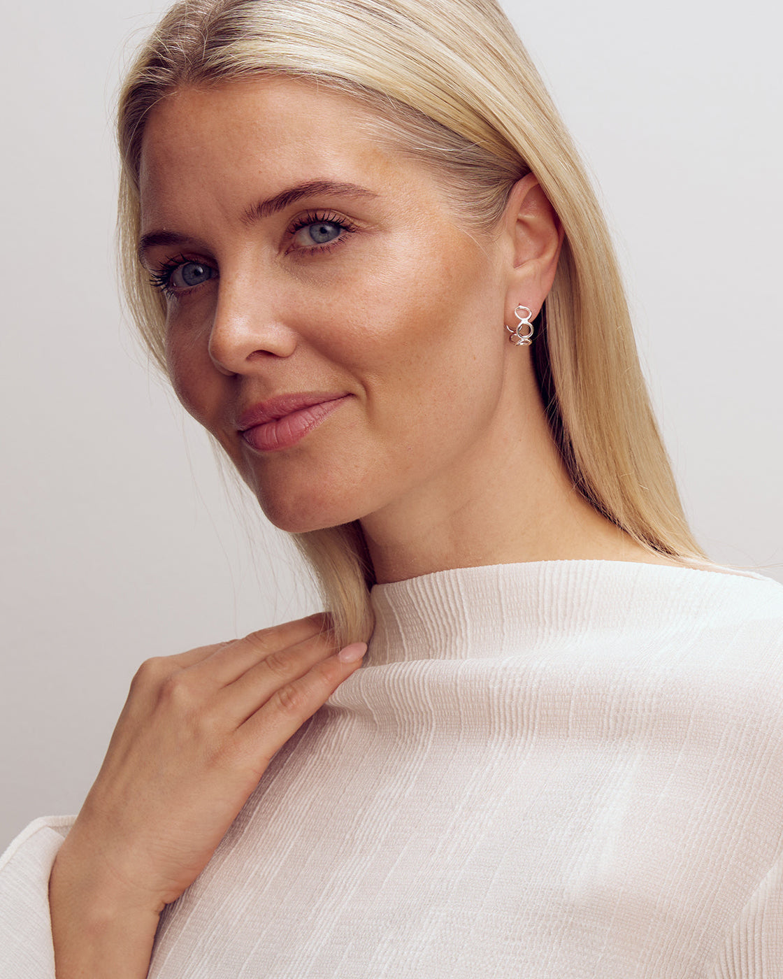 Ellen Hoop Øreringe - Sølvbelagt