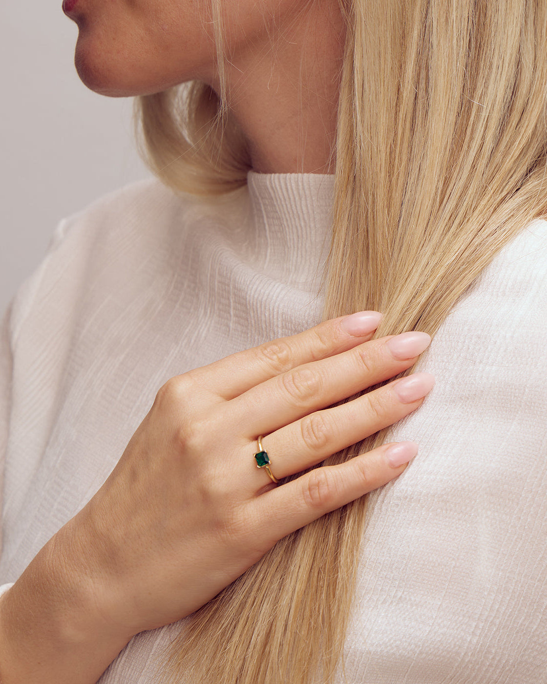 Zia Ring - Zirkonia - 18 karat forgyldt
