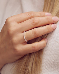 Rose Ring - Zirkonia - Sølvbelagt