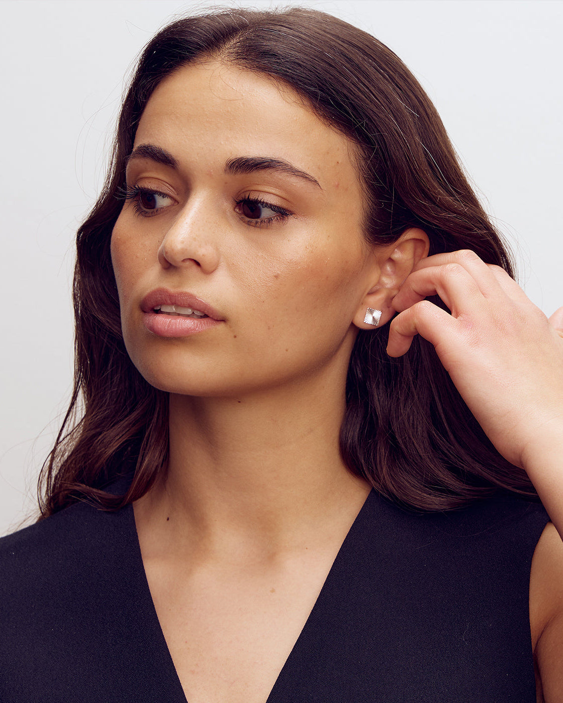 Scarlett Stud Earrings - 18 carat gold plated