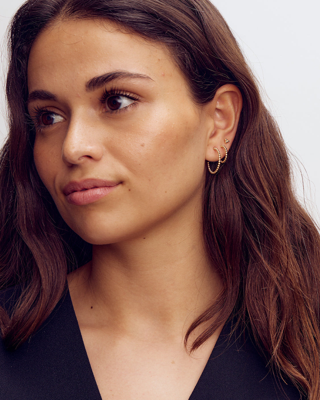 <tc>Jewelry set - Scarlett Necklace / Scarlett Earrings / Scarlett Ring - 18 carat gold plated</tc>