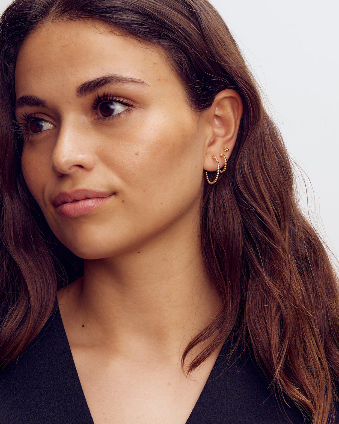 London Earrings MEDIUM - 18 carat gold plated