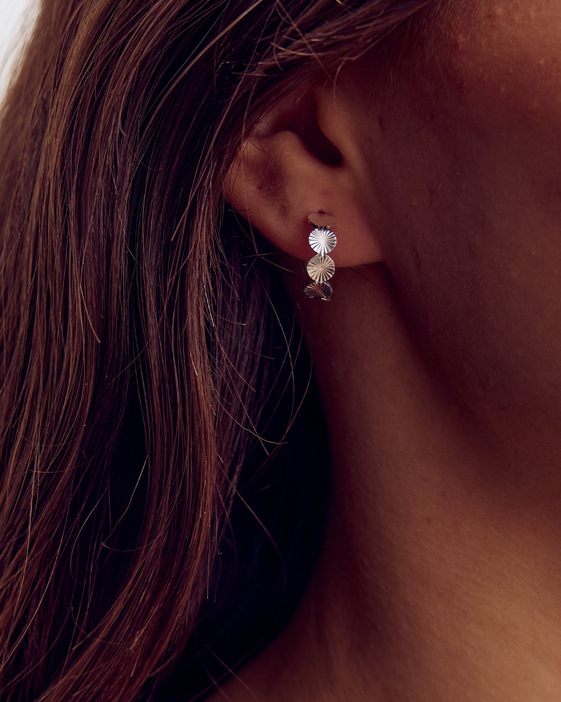 Scarlett Stellar Hoop Øreringe - Sølvbelagt