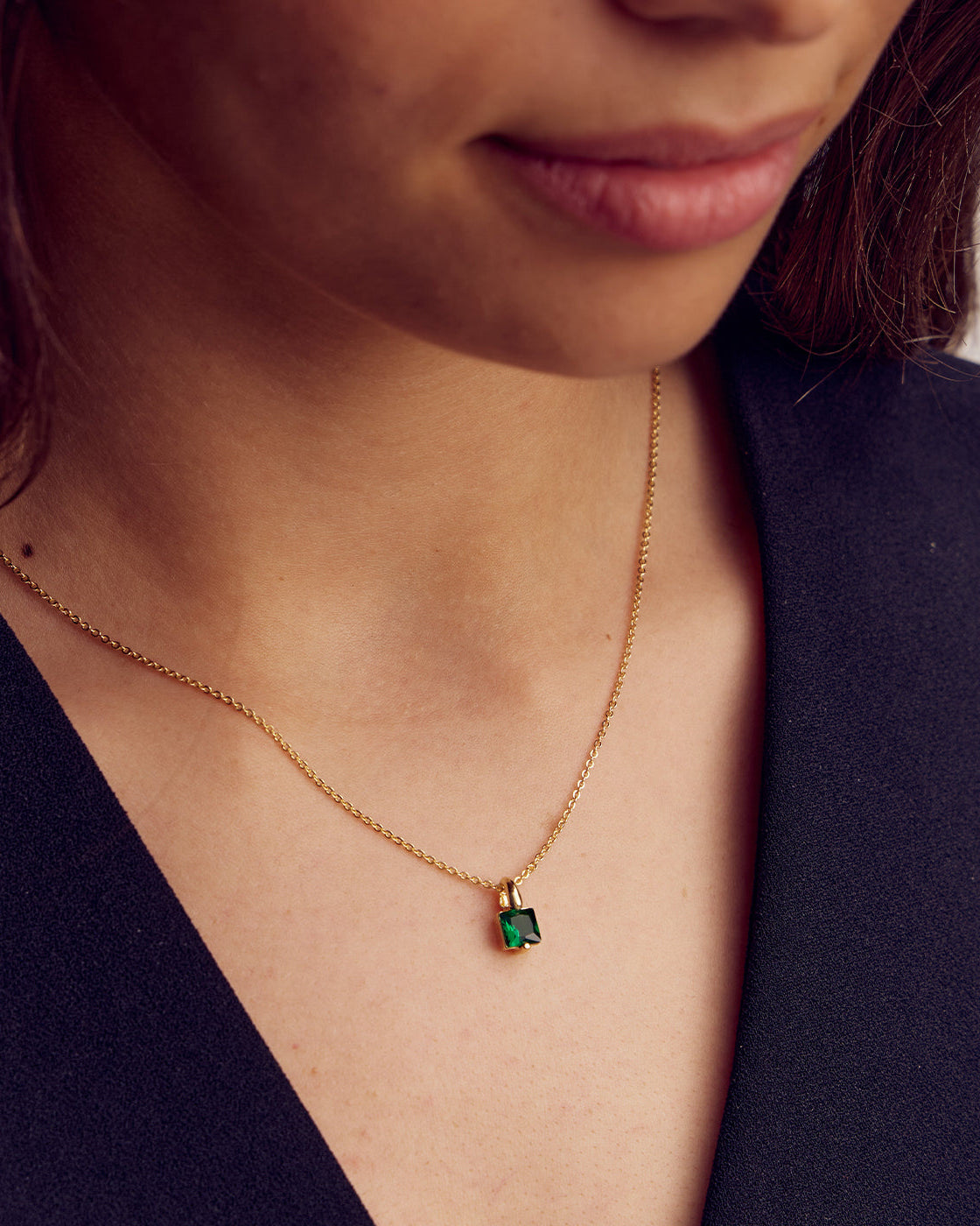 Agnes Halsband - Zirconia - 18 karat guldpläterad