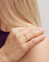 Rose Ring - Zirkonia - Forgyldt