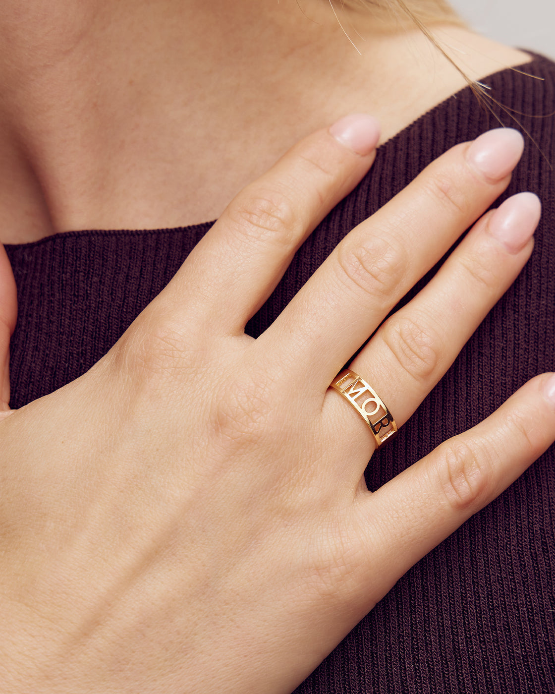 MOR Ring - 18 karat forgyldt