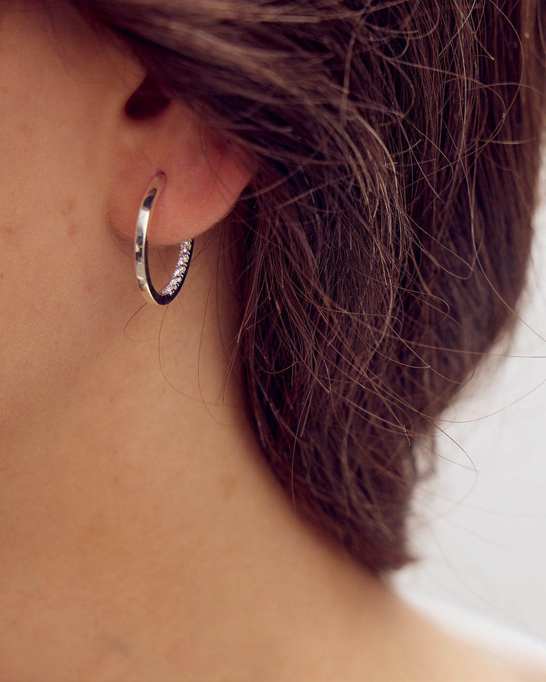 Mille Earrings - Zirconia - 18 carat gold plated