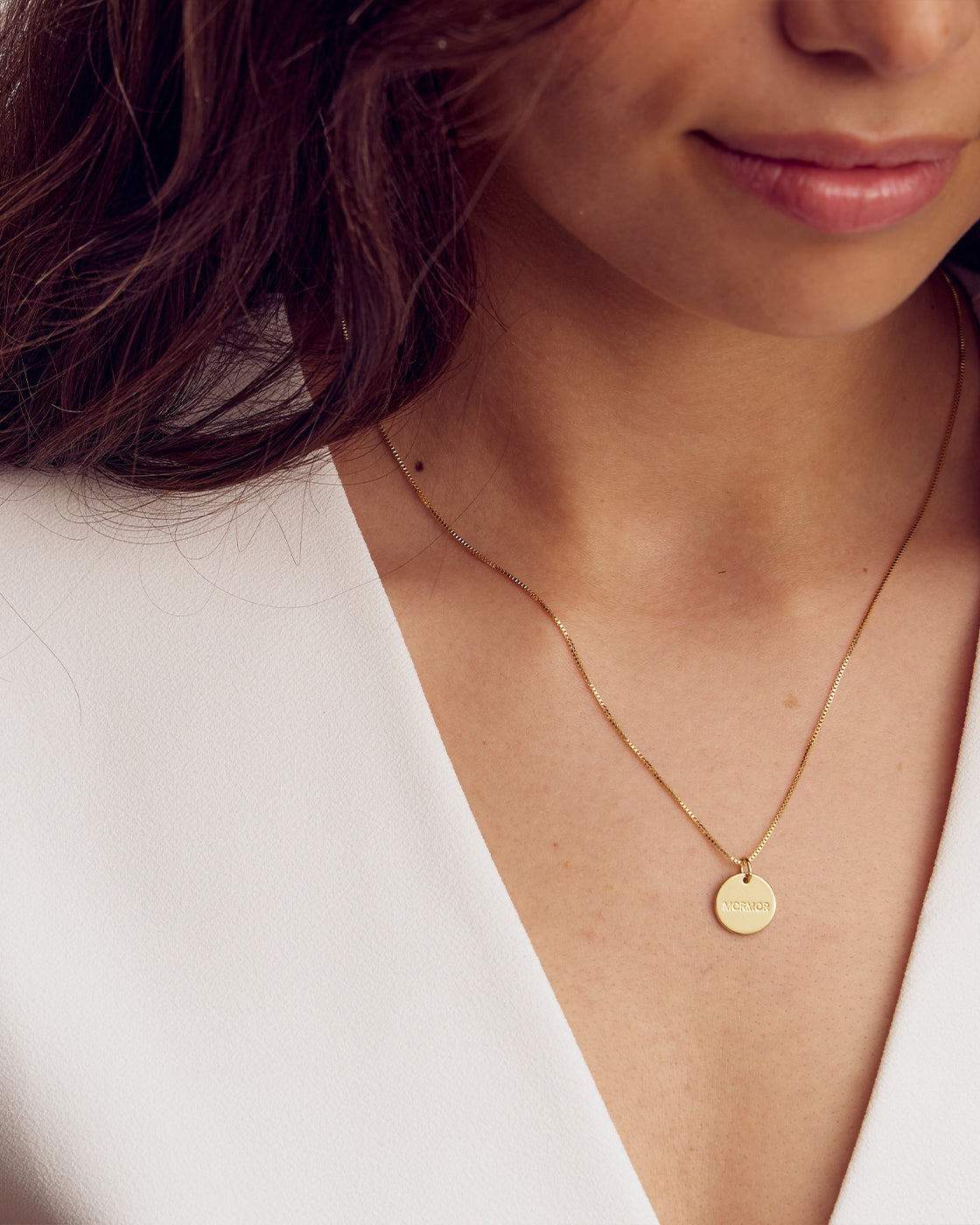MOR Pendant - 18 carat gold-plated