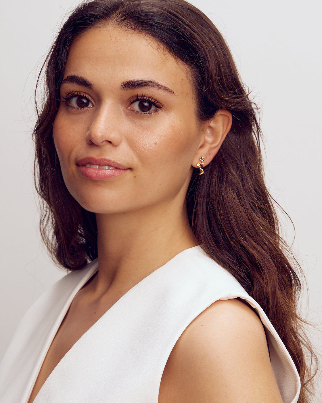 Caroline Øreringe Lille - 18 karat forgyldt