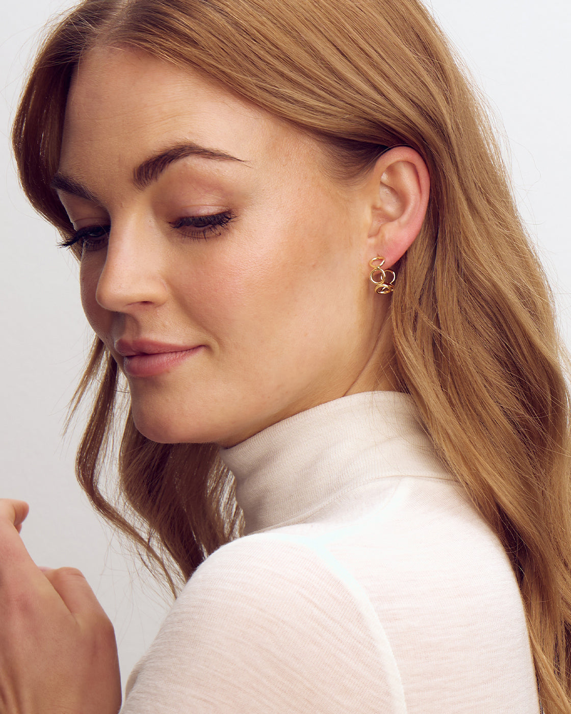 Vega Stud Earrings - 18 carat gold plated