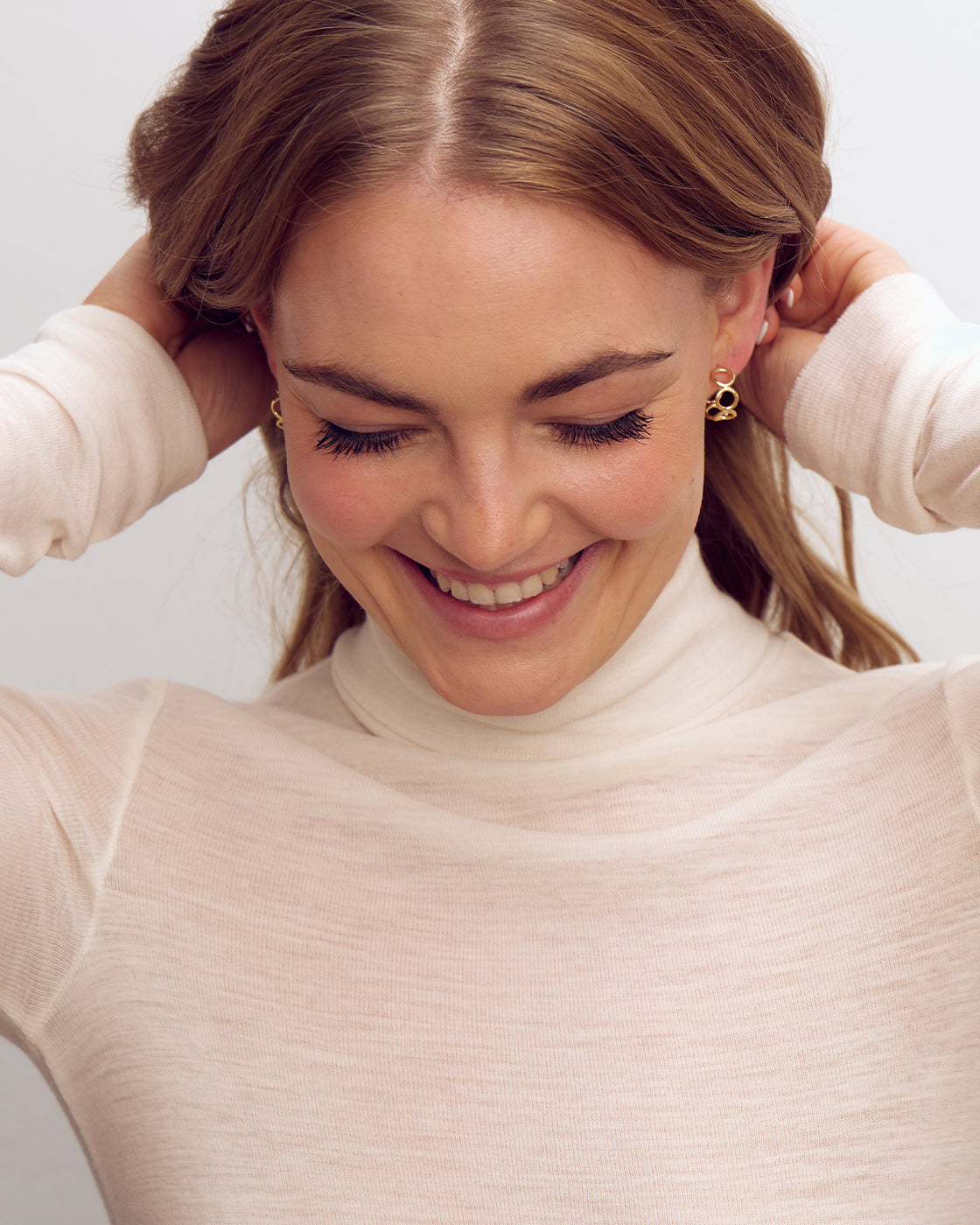 Vega Stud Earrings - 18 carat gold plated