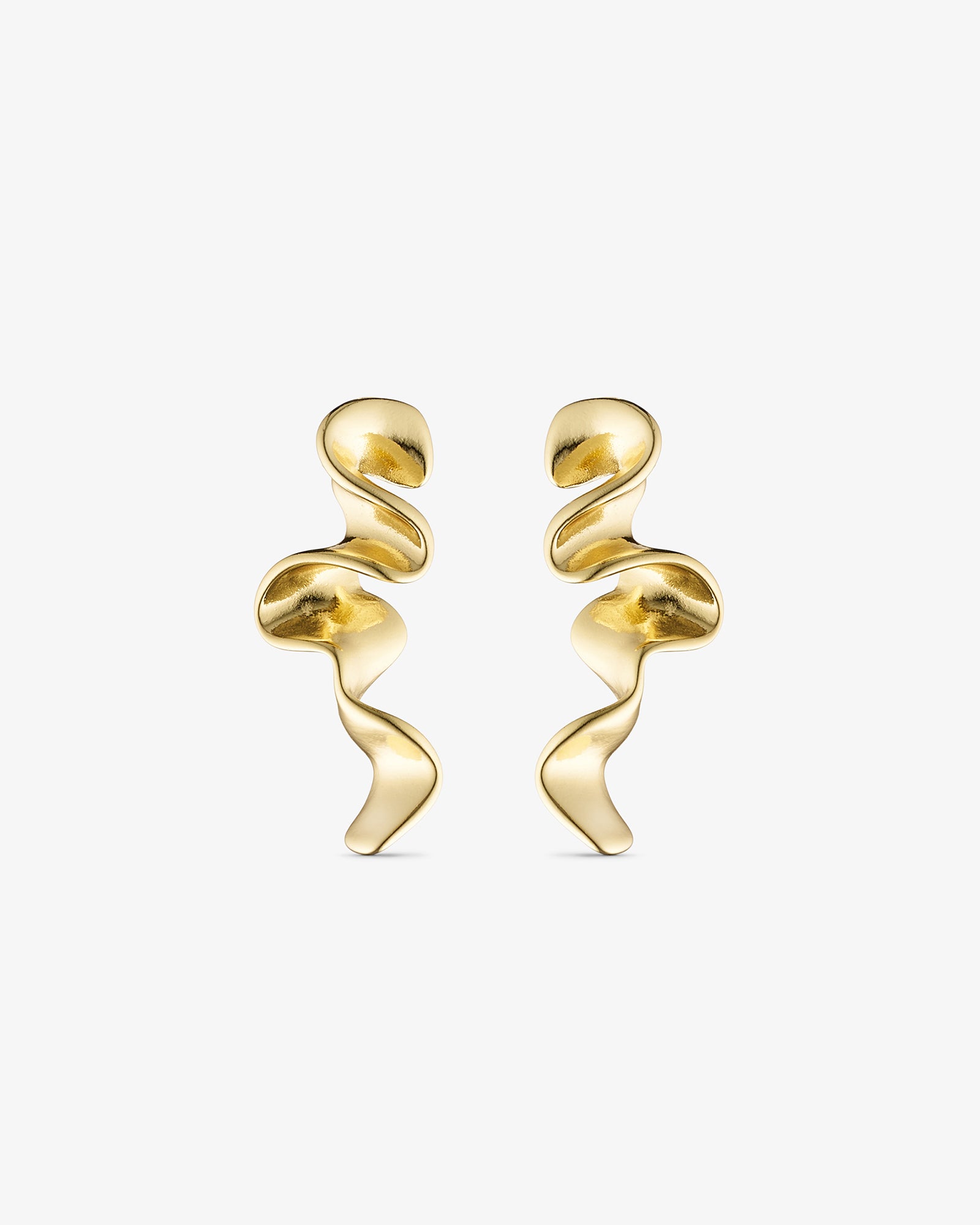 Vega Stud Earrings - 18 carat gold plated