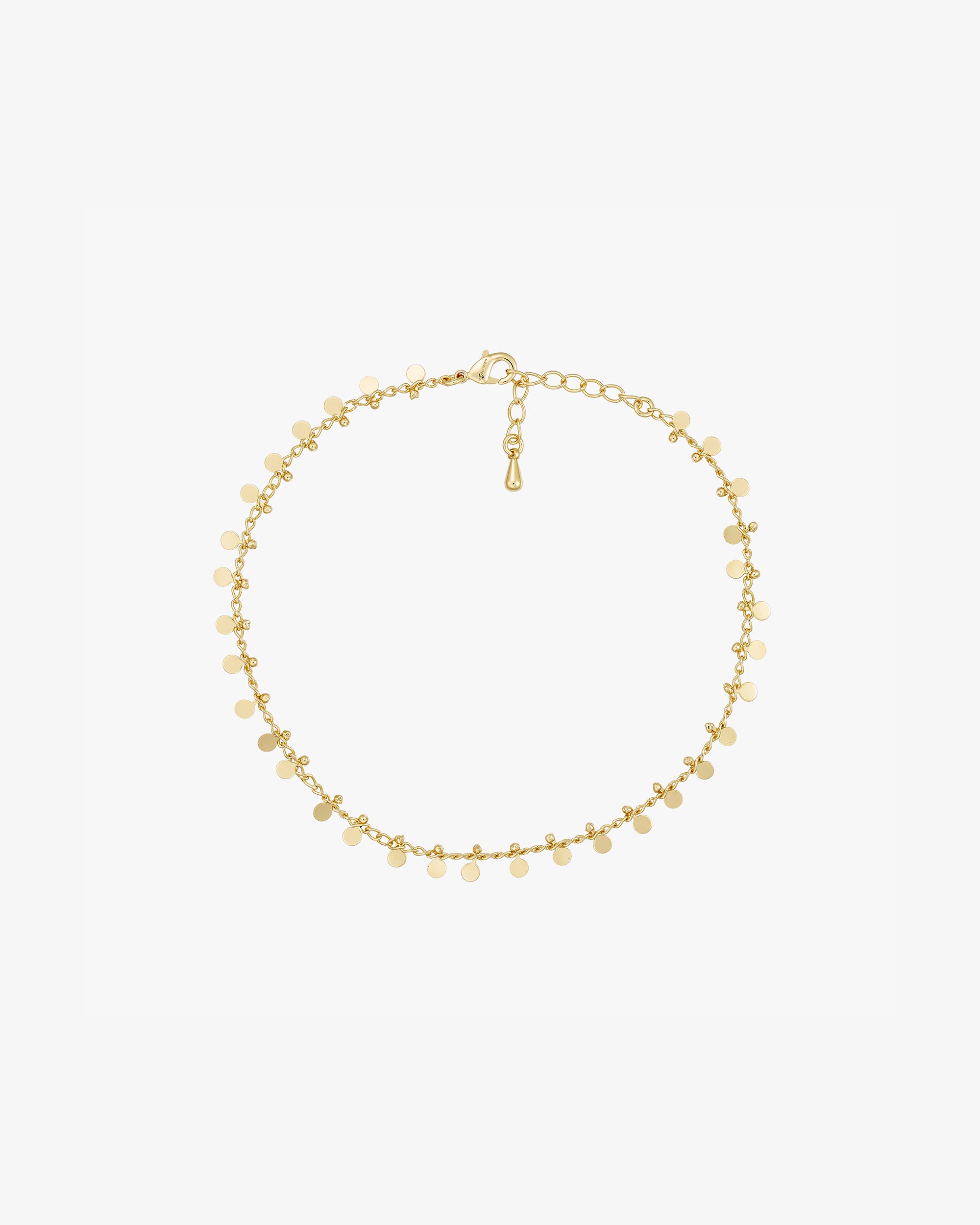 Ave Anklet - 18 carat gold plated
