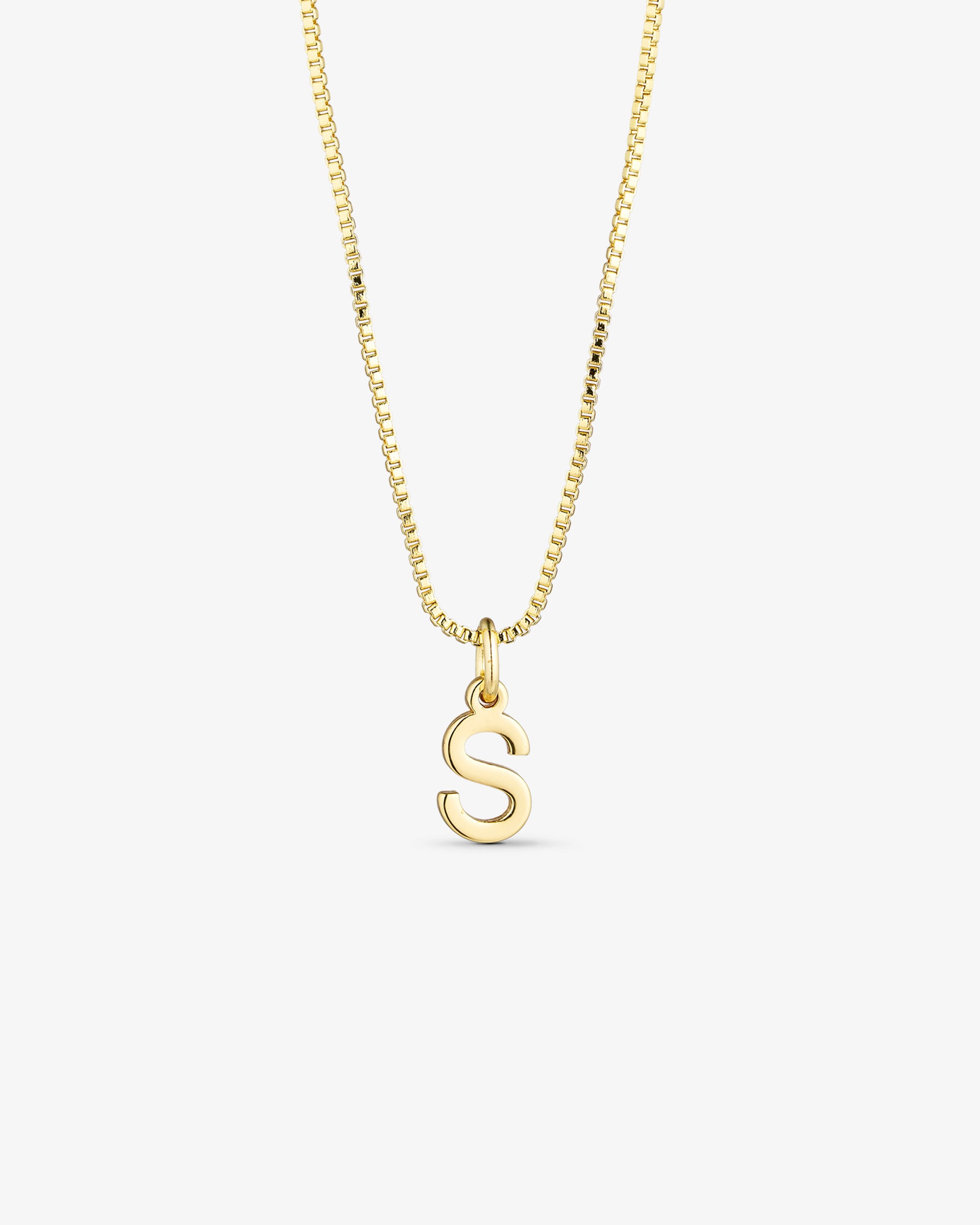 Letter Necklace A-Z - 18 carat gold plated