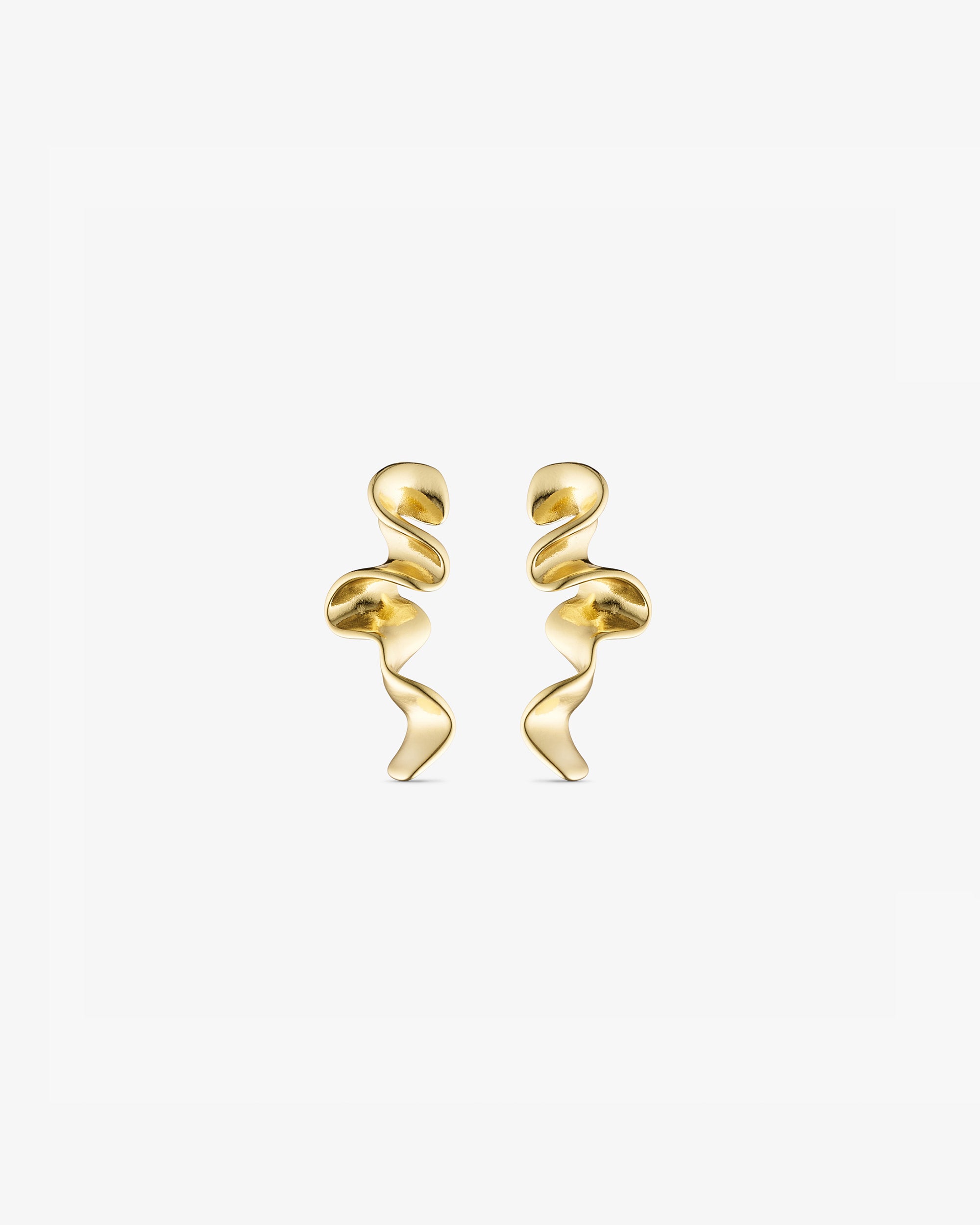 Vega Stud Earrings - 18 carat gold plated