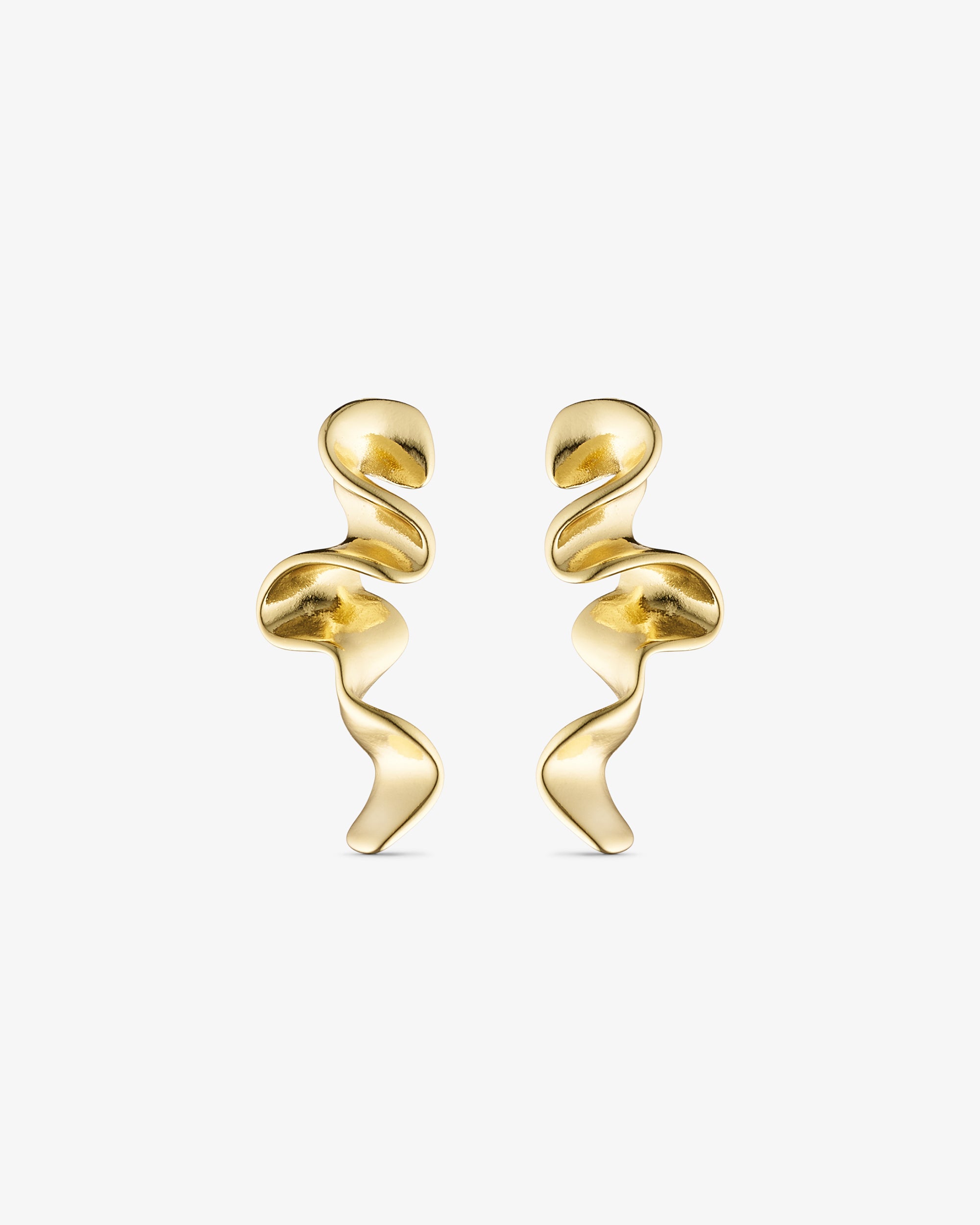 Vega Stud Earrings - 18 carat gold plated